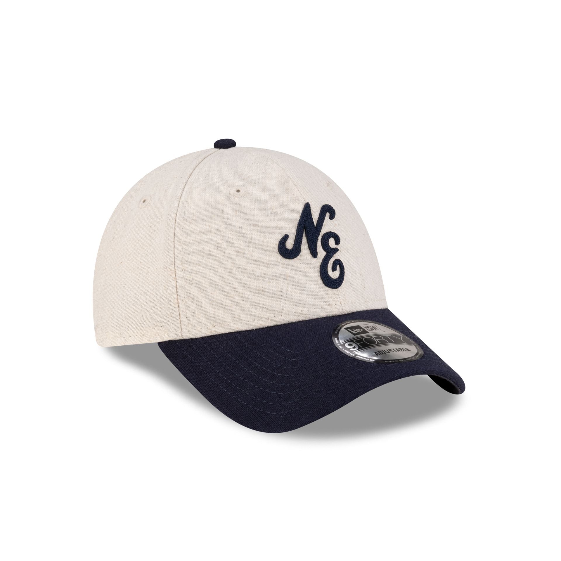 New Era Linen Two Tone Navy 9FORTY Adjustable