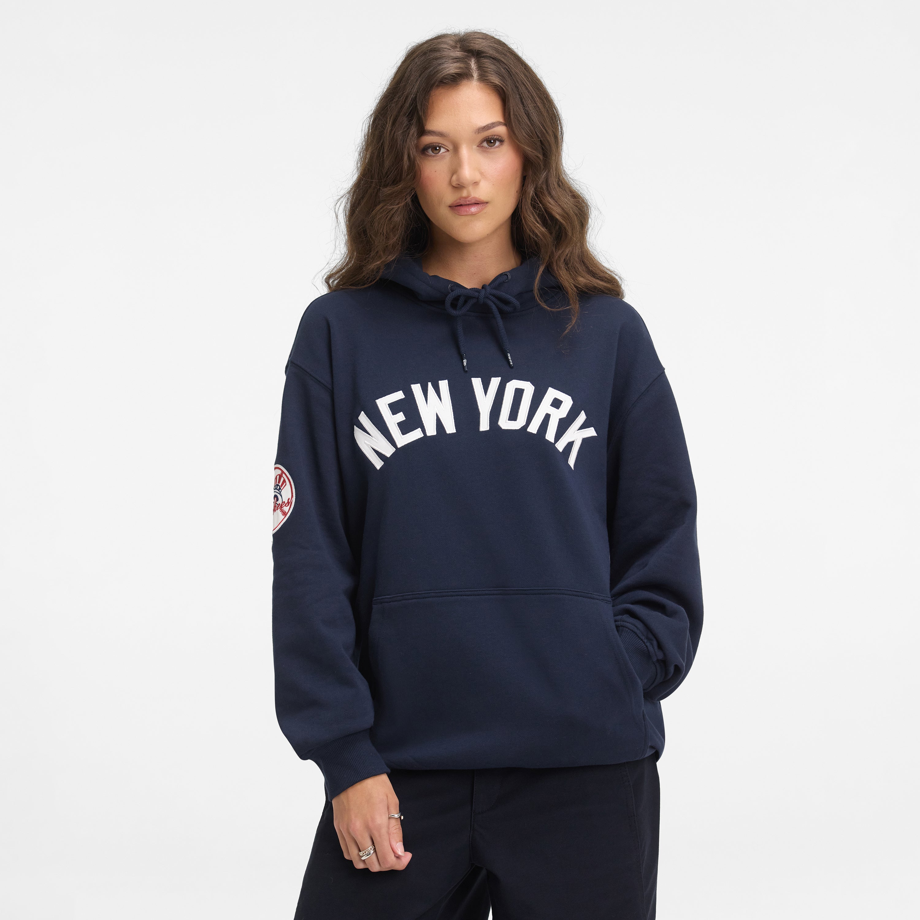 new era Navy Hoodie