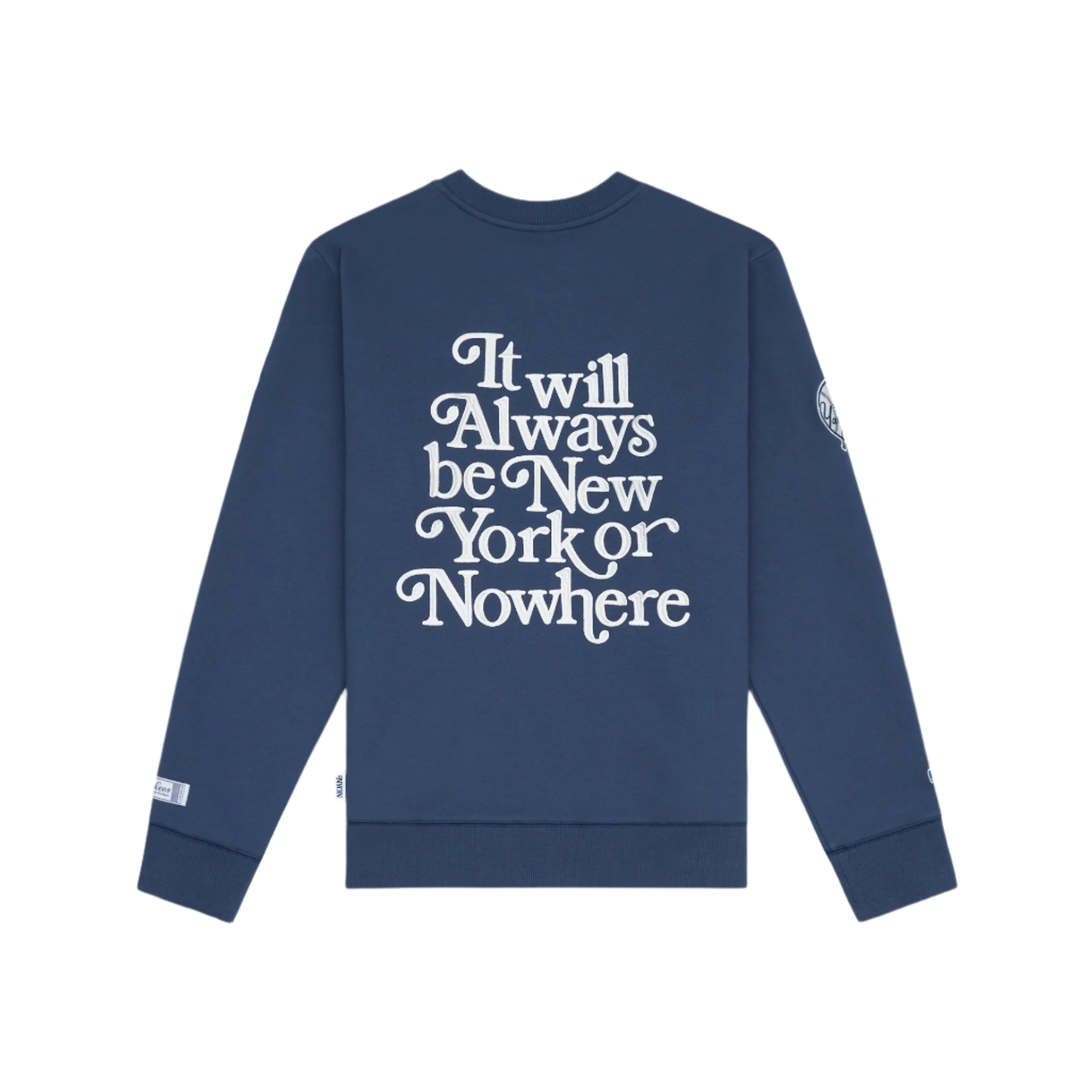 New Era New York Or Nowhere Navy Motto Crewneck