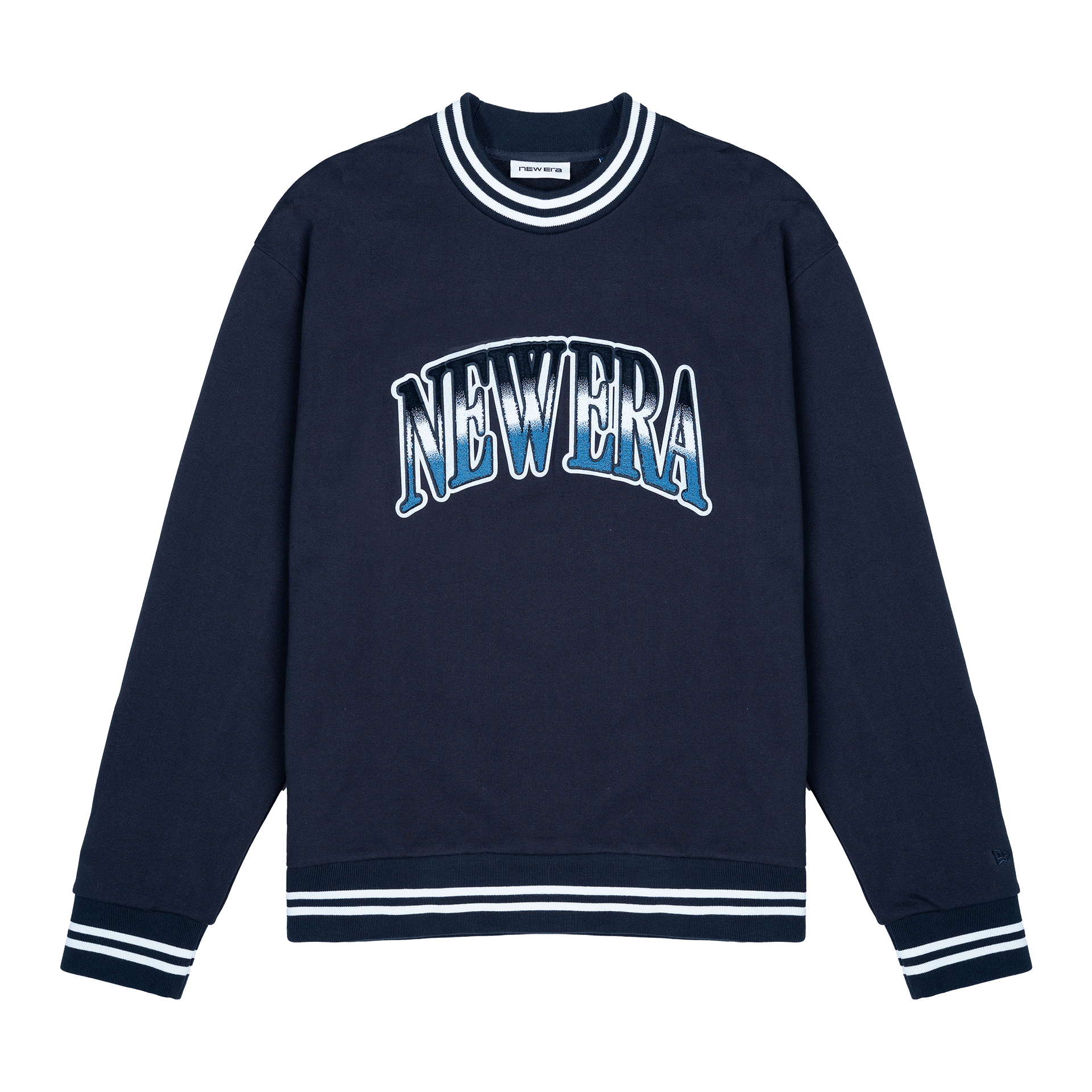 new era Ombre Navy Crewneck