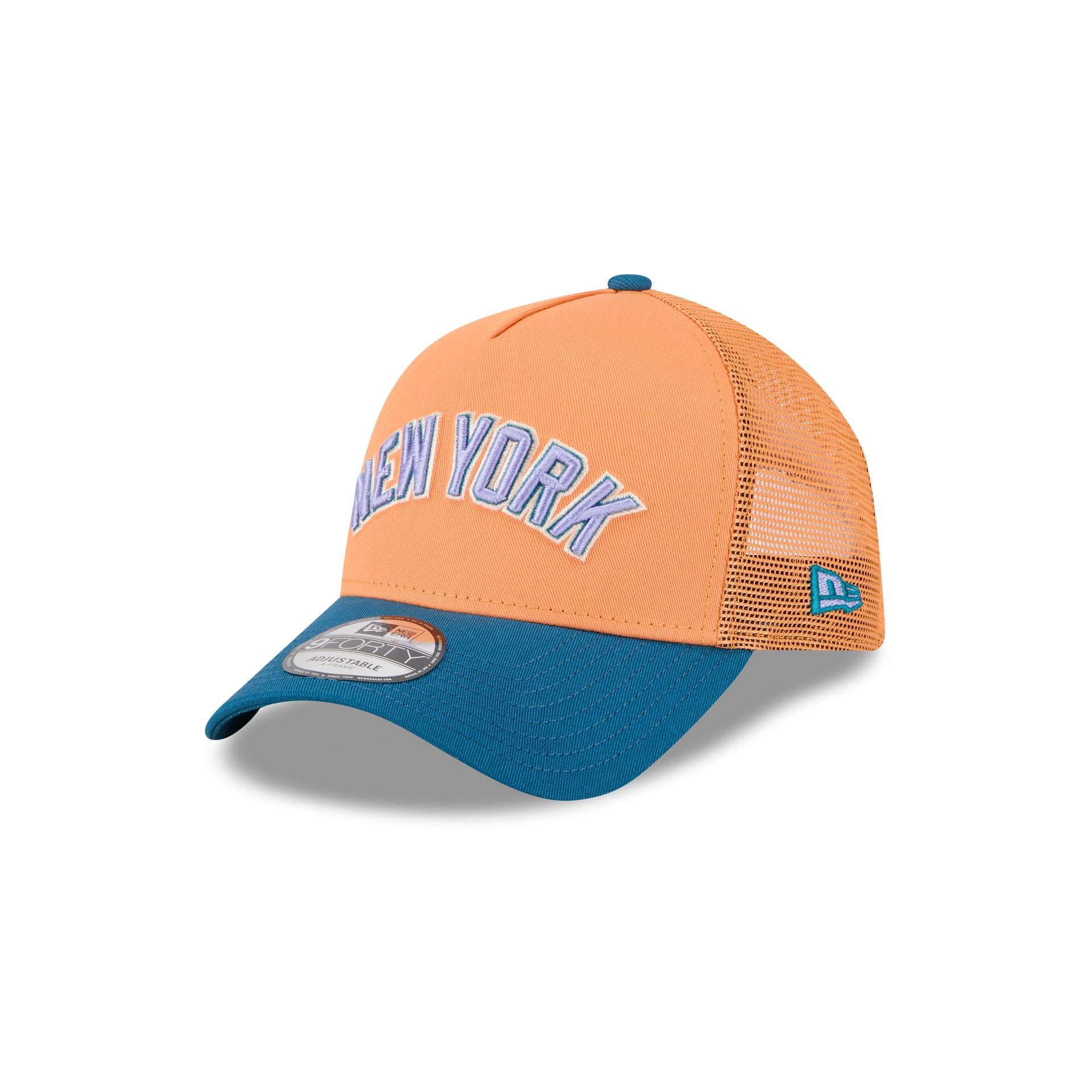 new era Orange Glaze 9FORTY A-Frame Trucker