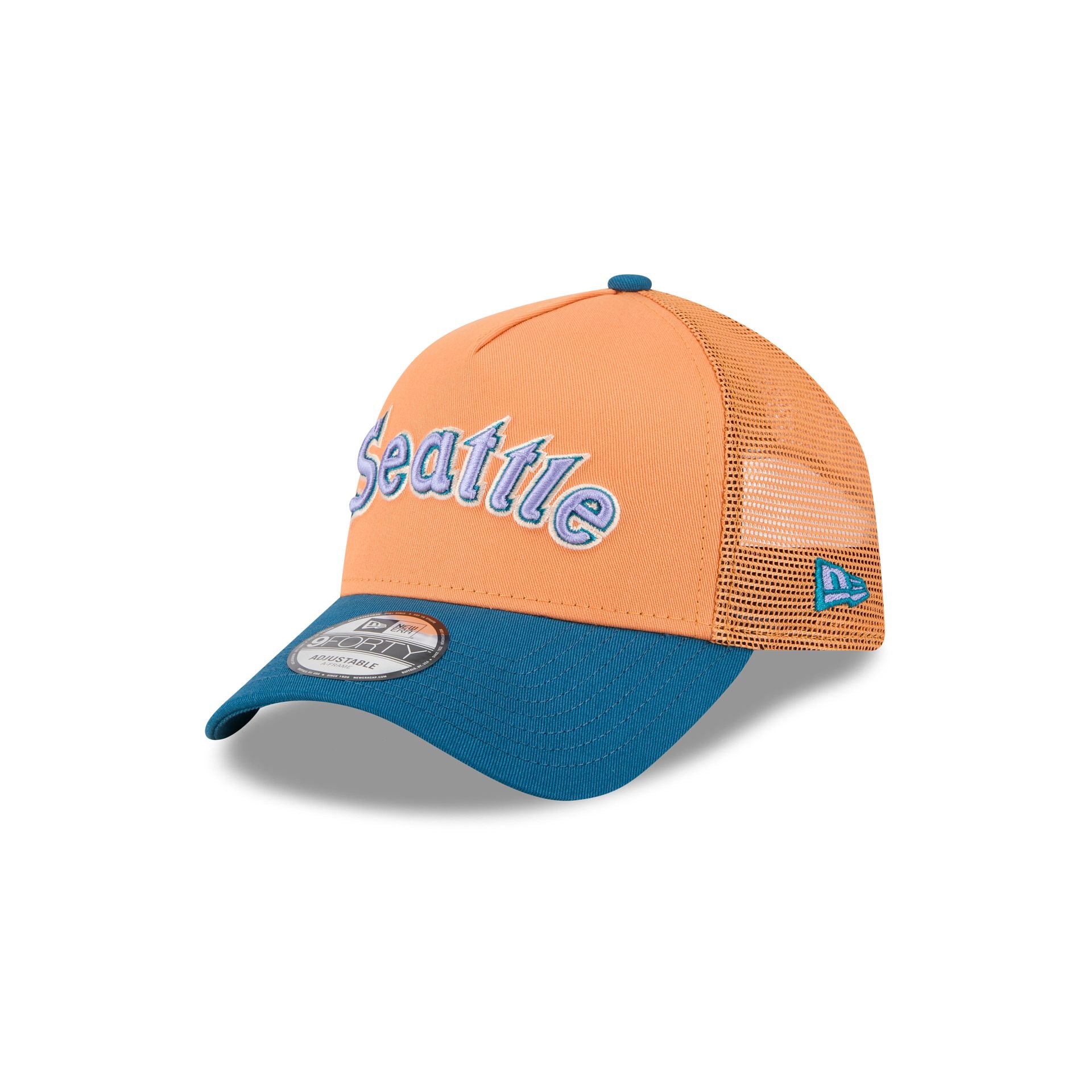 new era Orange Glaze 9FORTY A-Frame Trucker