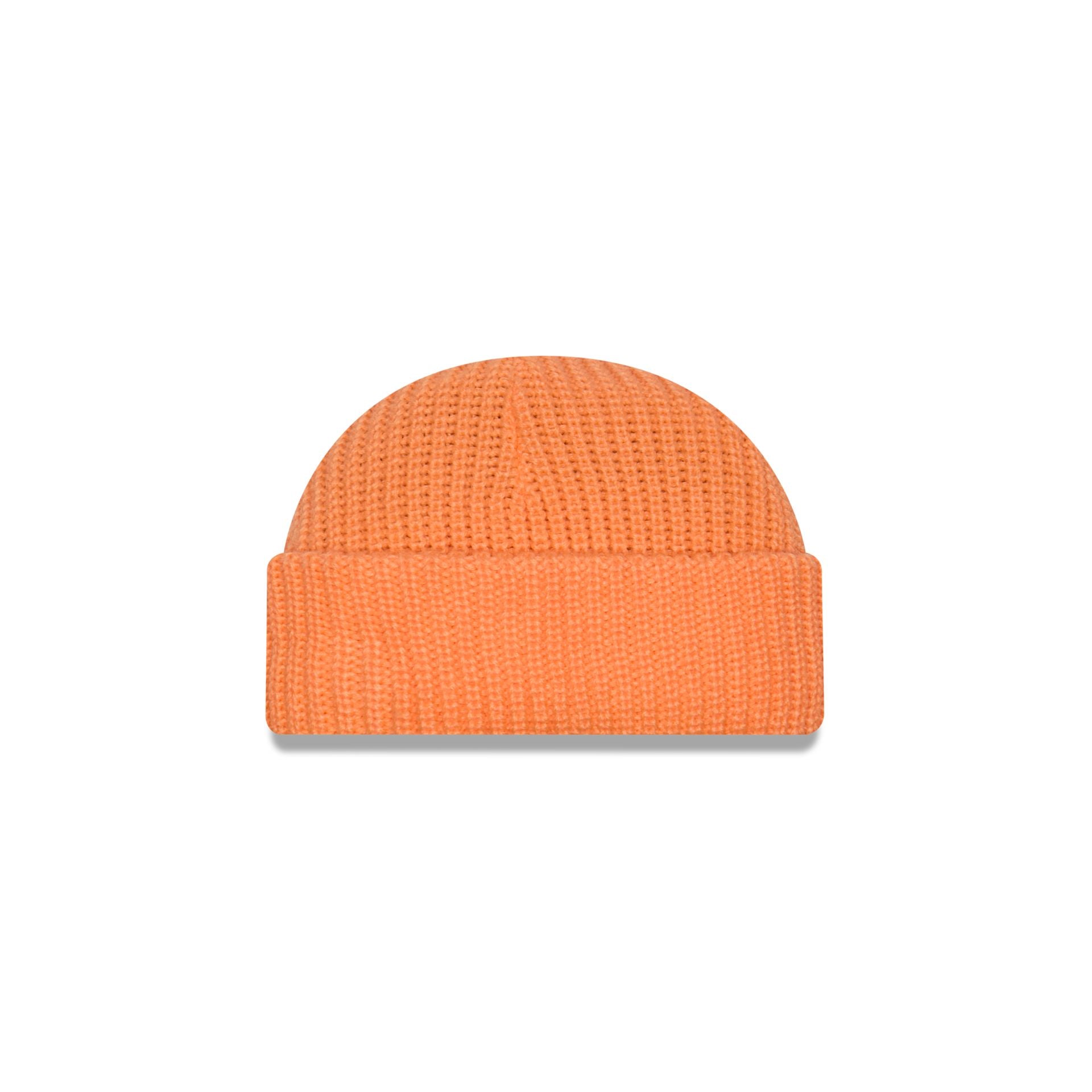 new era Orange Ribbed Skully Knit Beanie