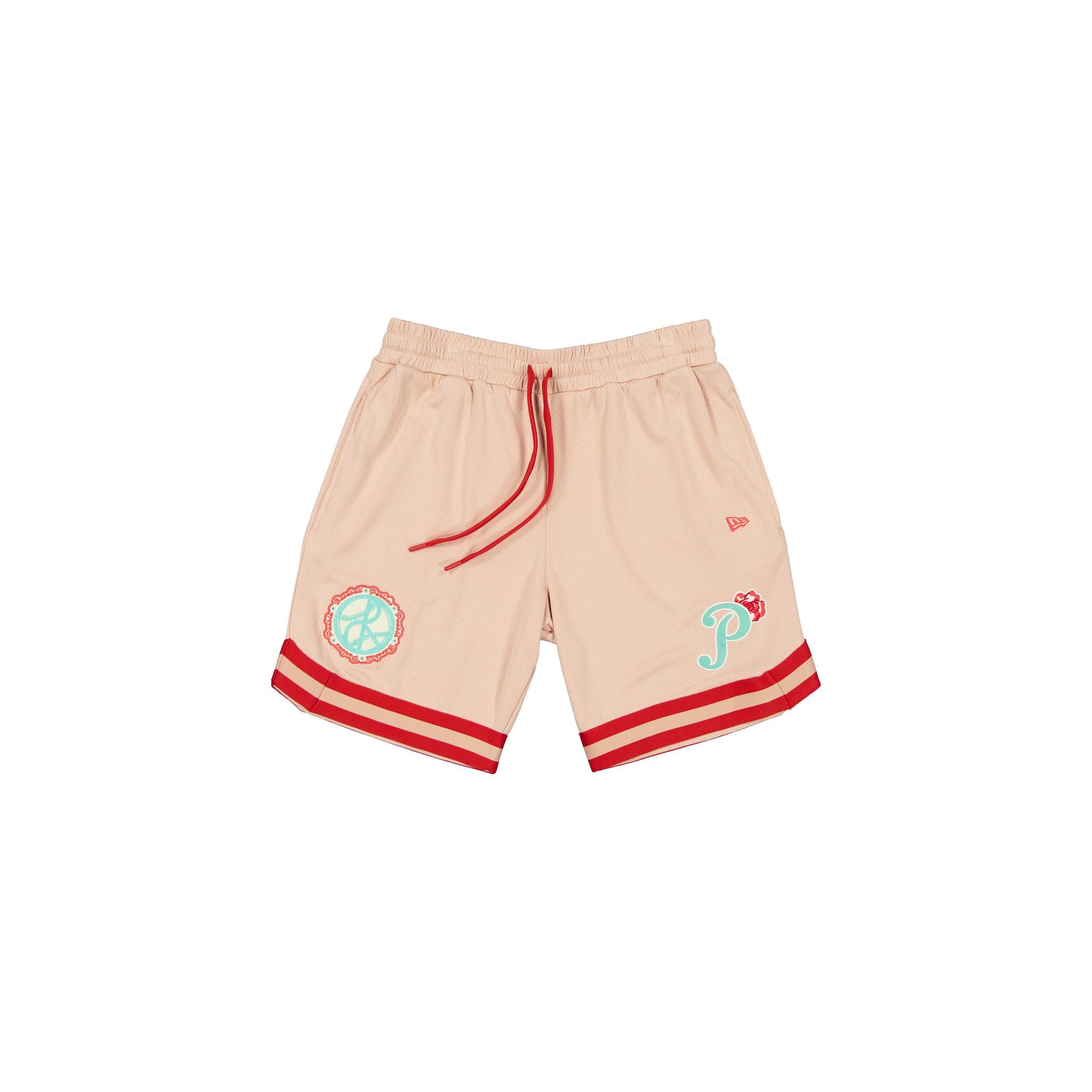 new era Pale Pink Floral Shorts