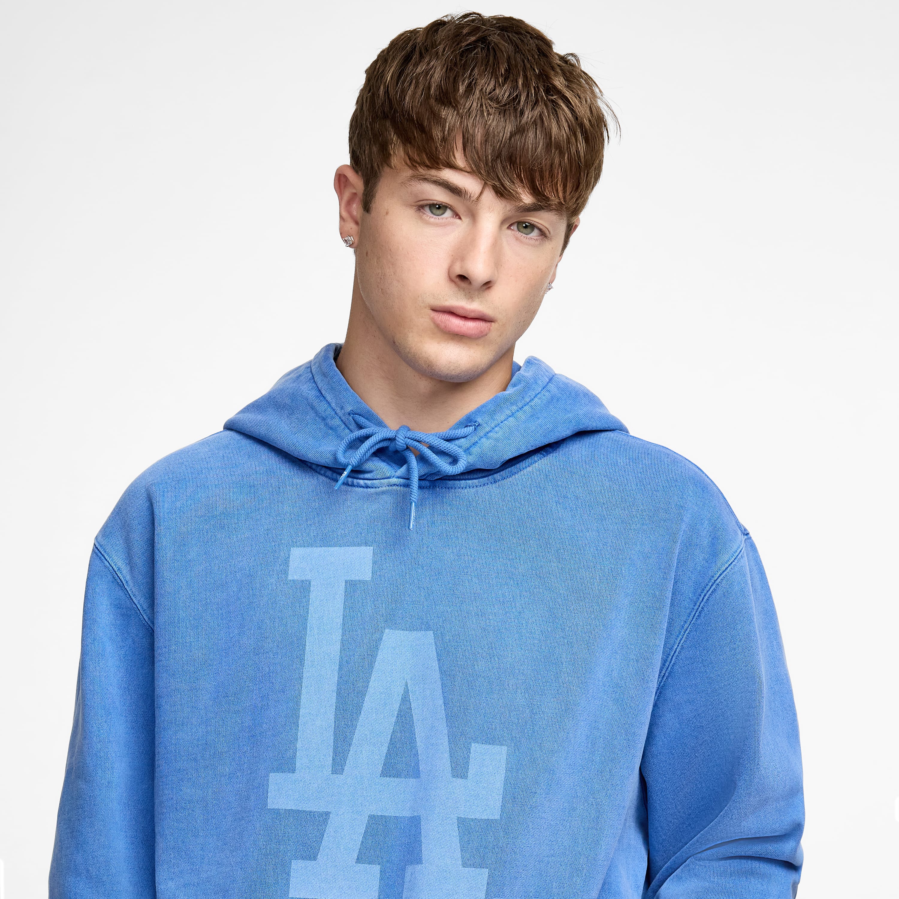 New Era Pigment Logo Dress Blues Hoodie