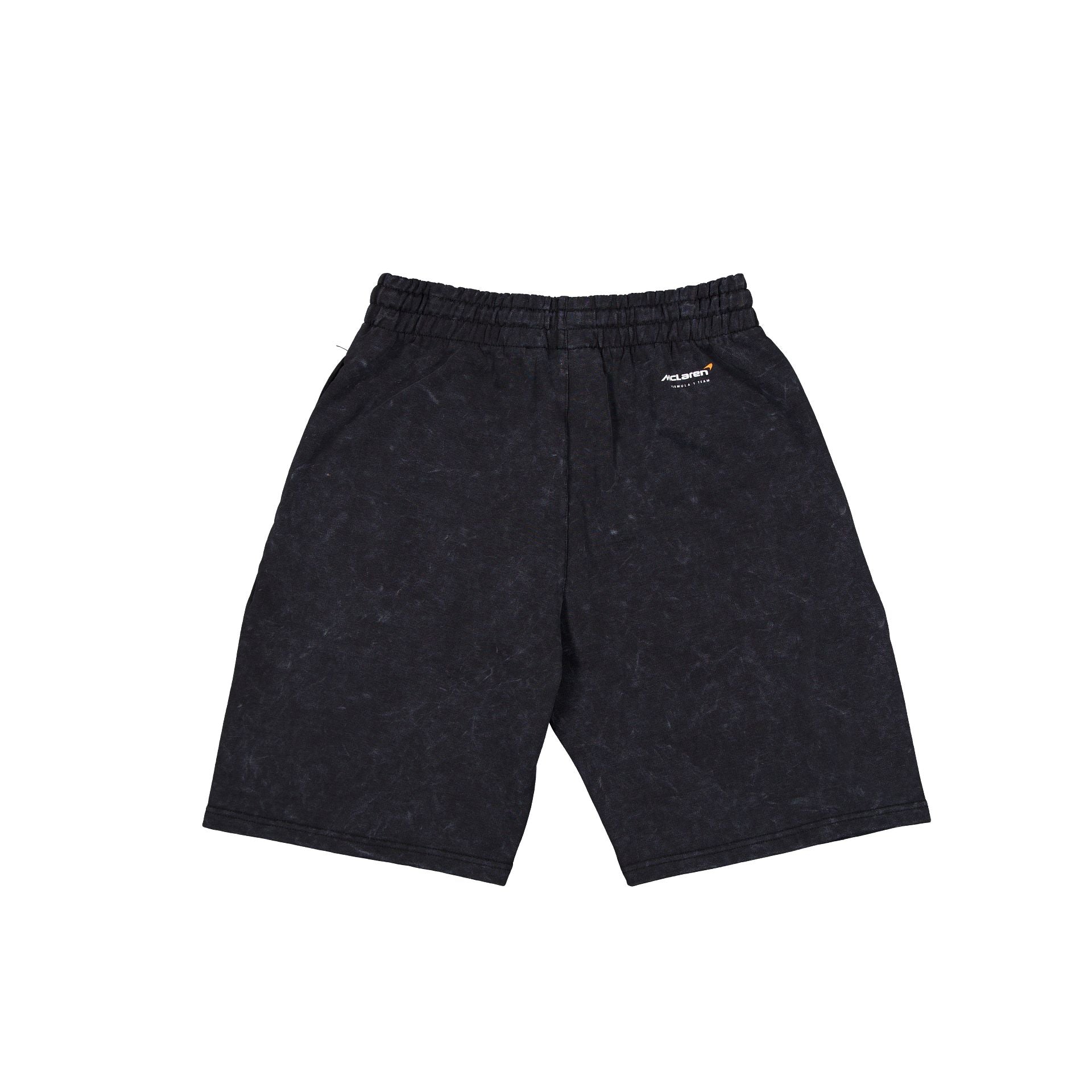 New Era Pigment Wash Black Shorts