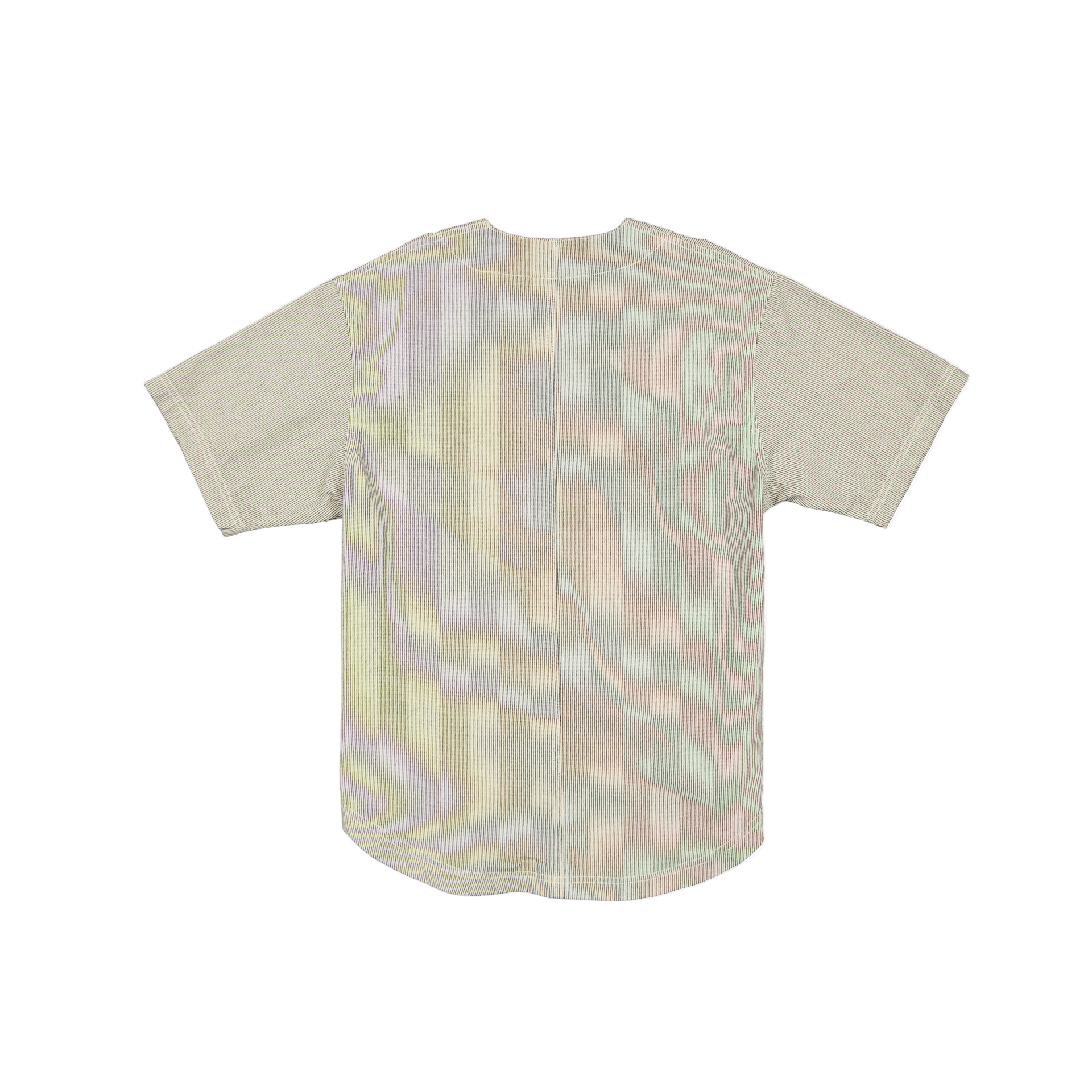 New Era Railroad Stripe Arch Woven Baseball Jersey