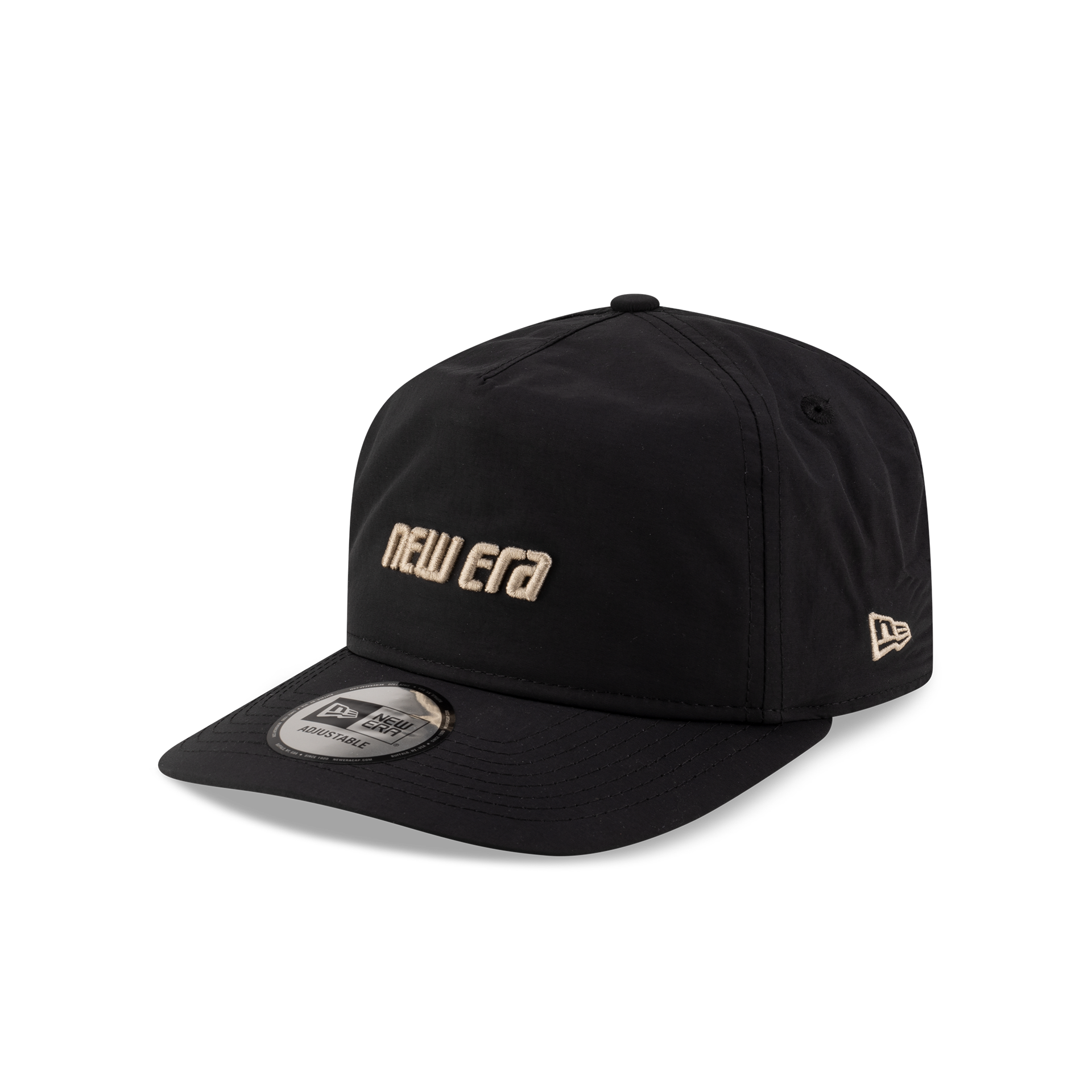 New Era Raised Flag Black Golfer