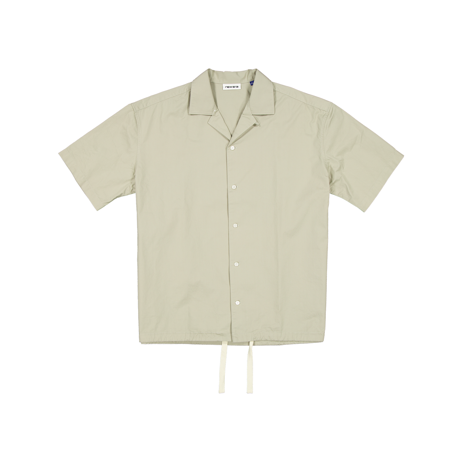 new era Resort Abbey Stone Open Collared Shirt