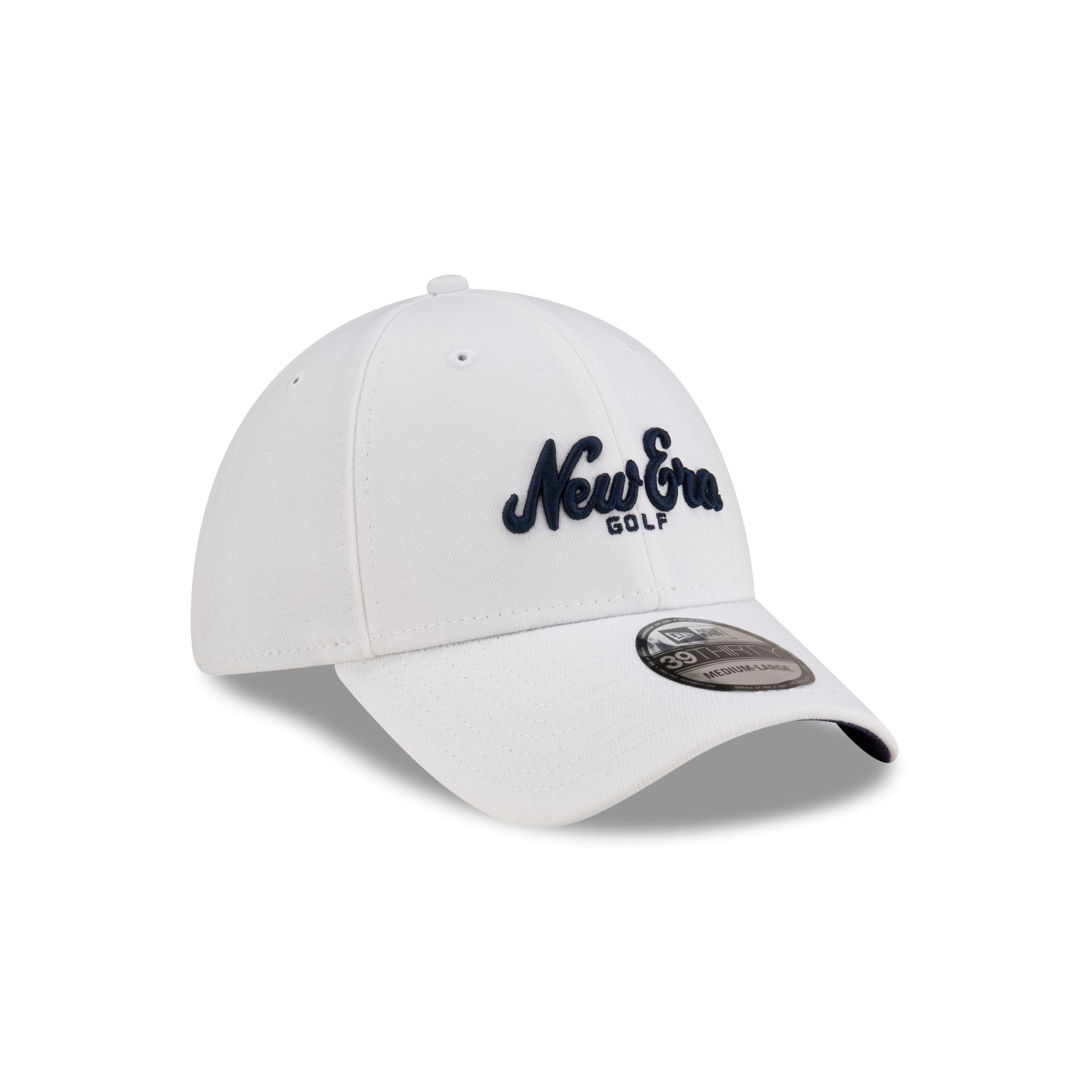 New Era Script White 39THIRTY Stretch Fit