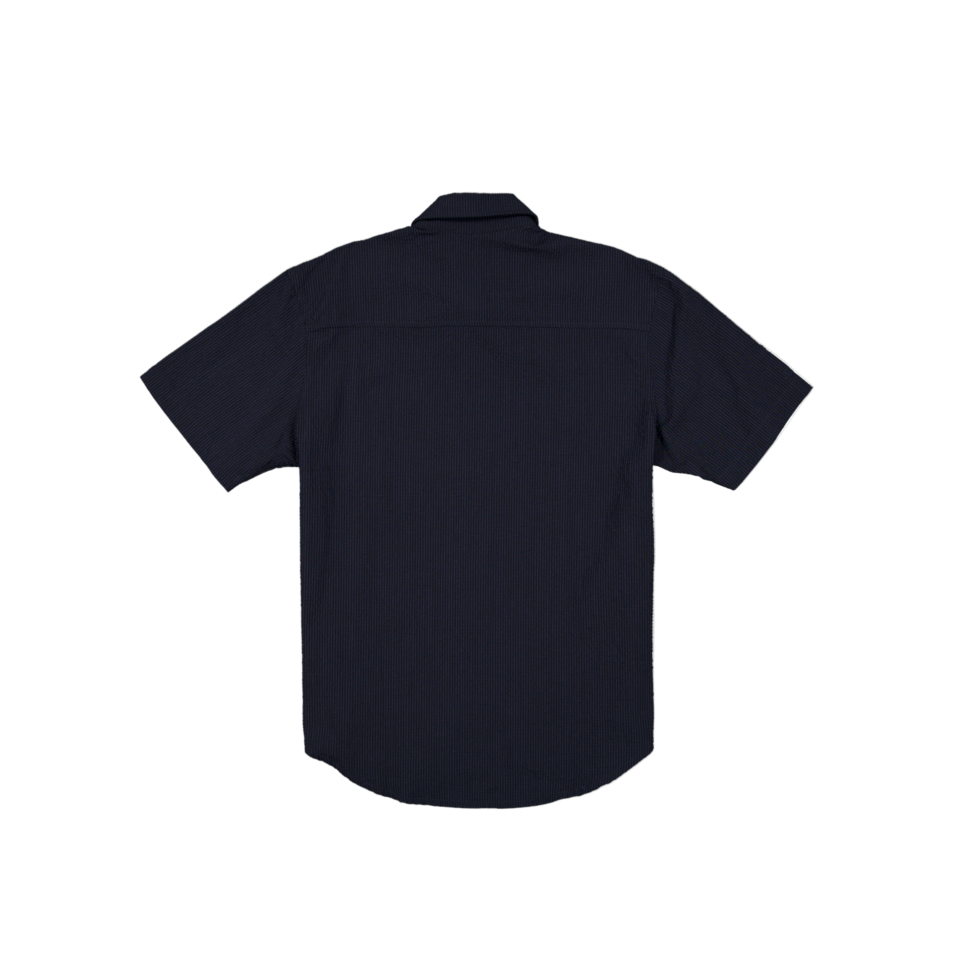 New Era Seersucker Ellicott Button Up Navy Shirt