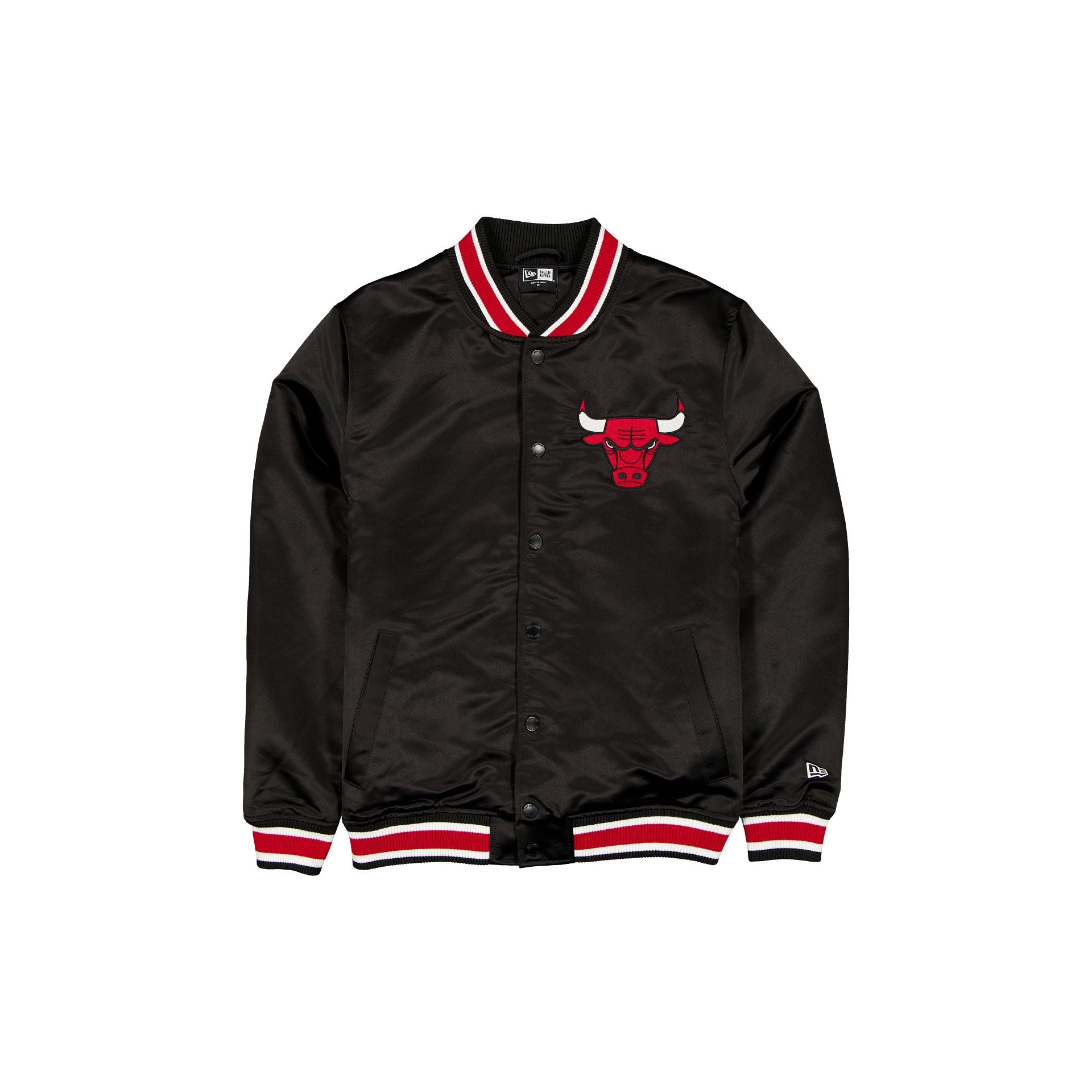 new era Sport Classics Black Satin Jacket