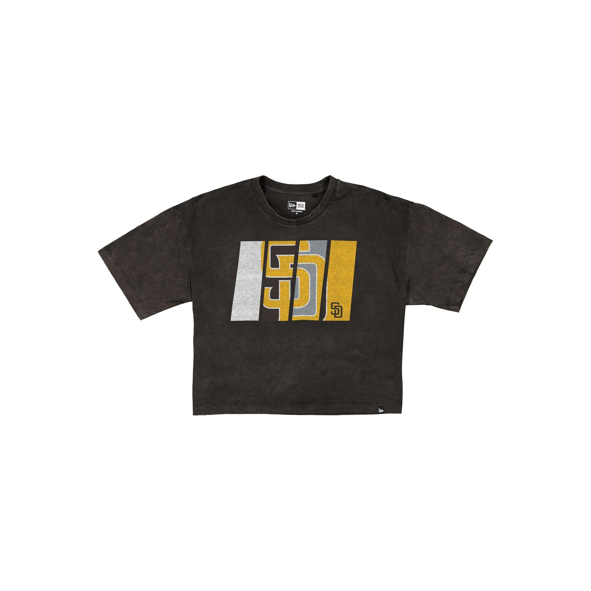 new era Sport Night Women's Cropped Black T-Shirt