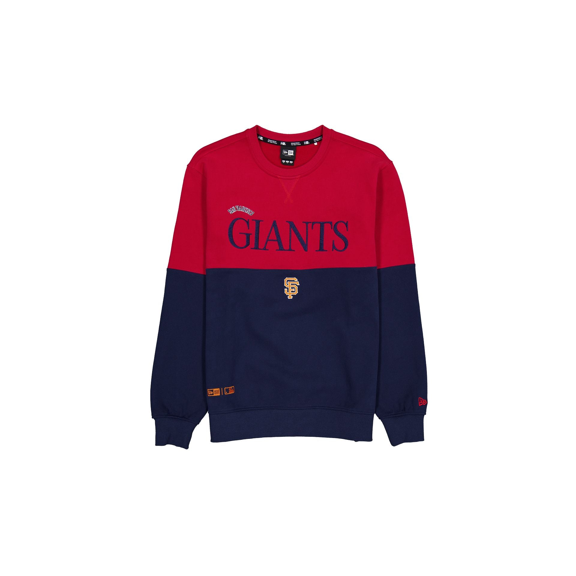 New Era Two-Tone Rhythmic Red Crewneck
