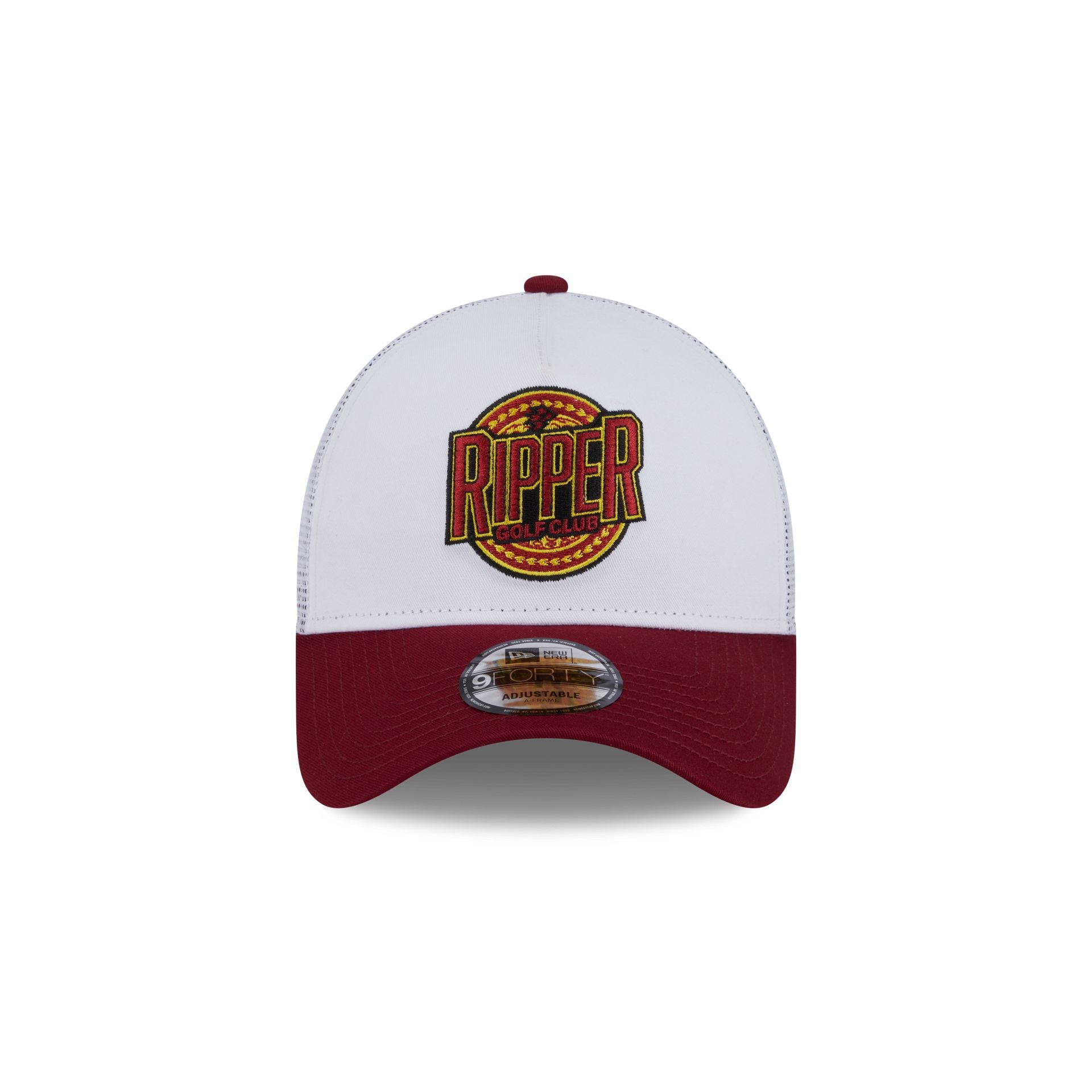 New Era White 9FORTY A-Frame Trucker