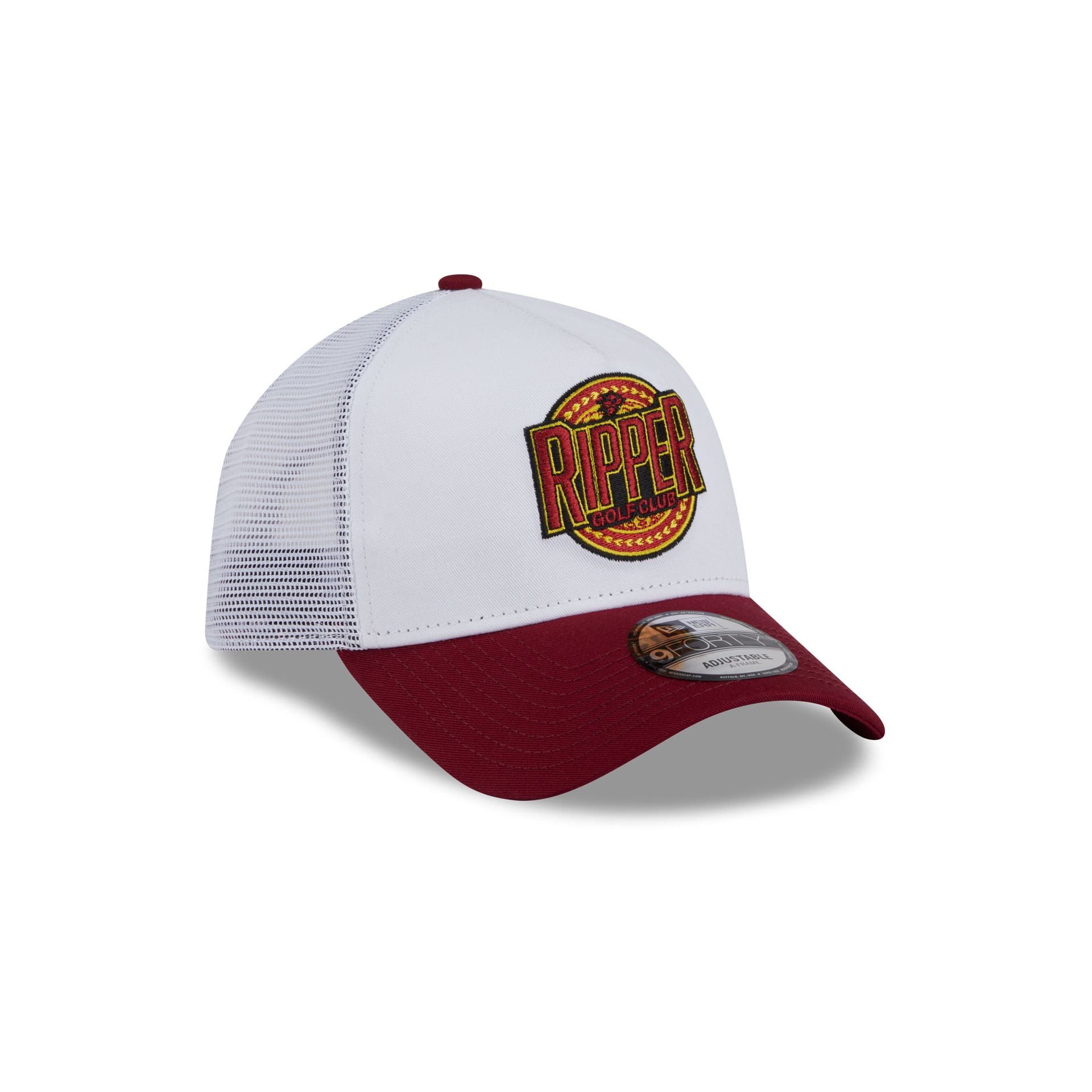 New Era White 9FORTY A-Frame Trucker