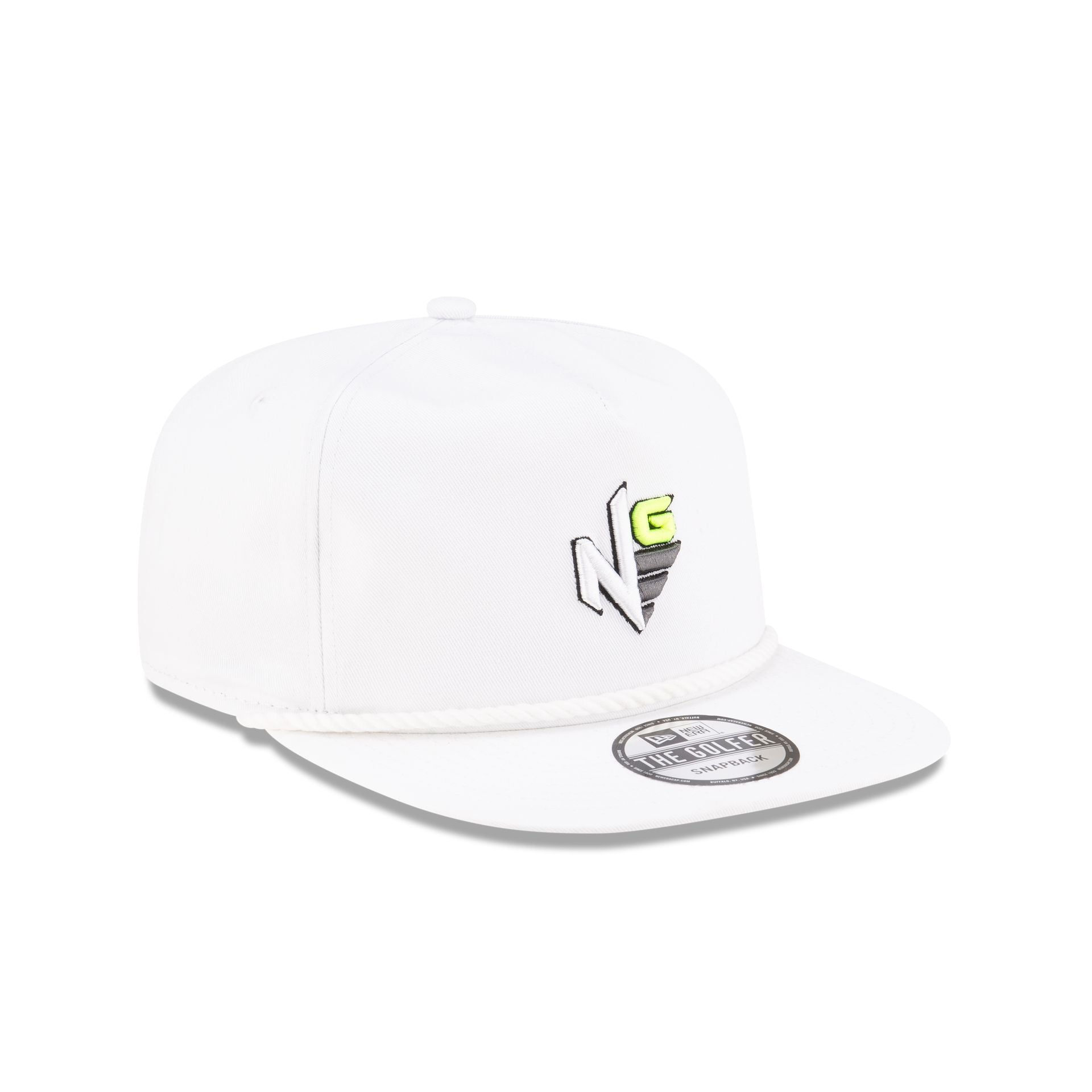 New Era White Logo Golfer