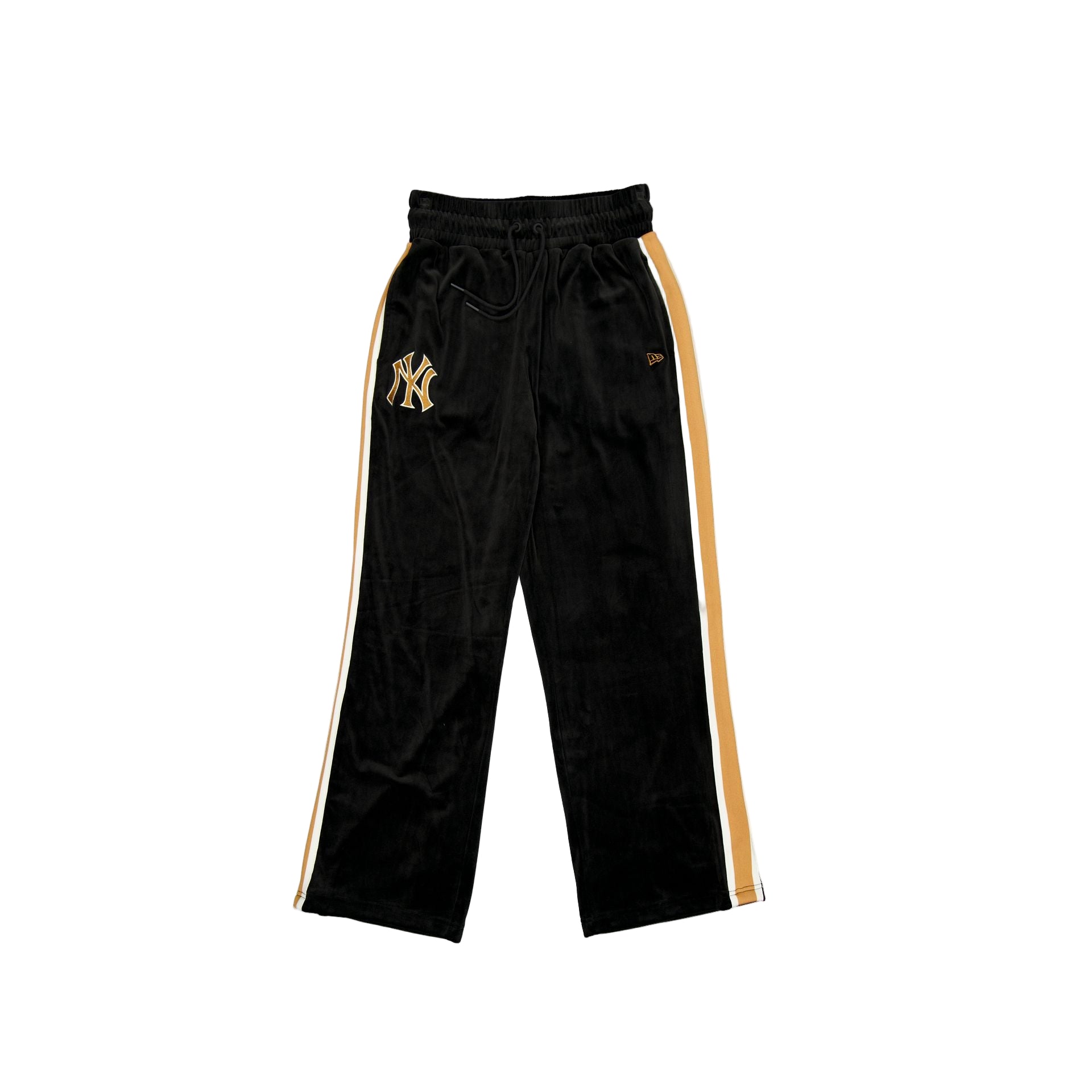 new era Women's Black Velour Track Pants