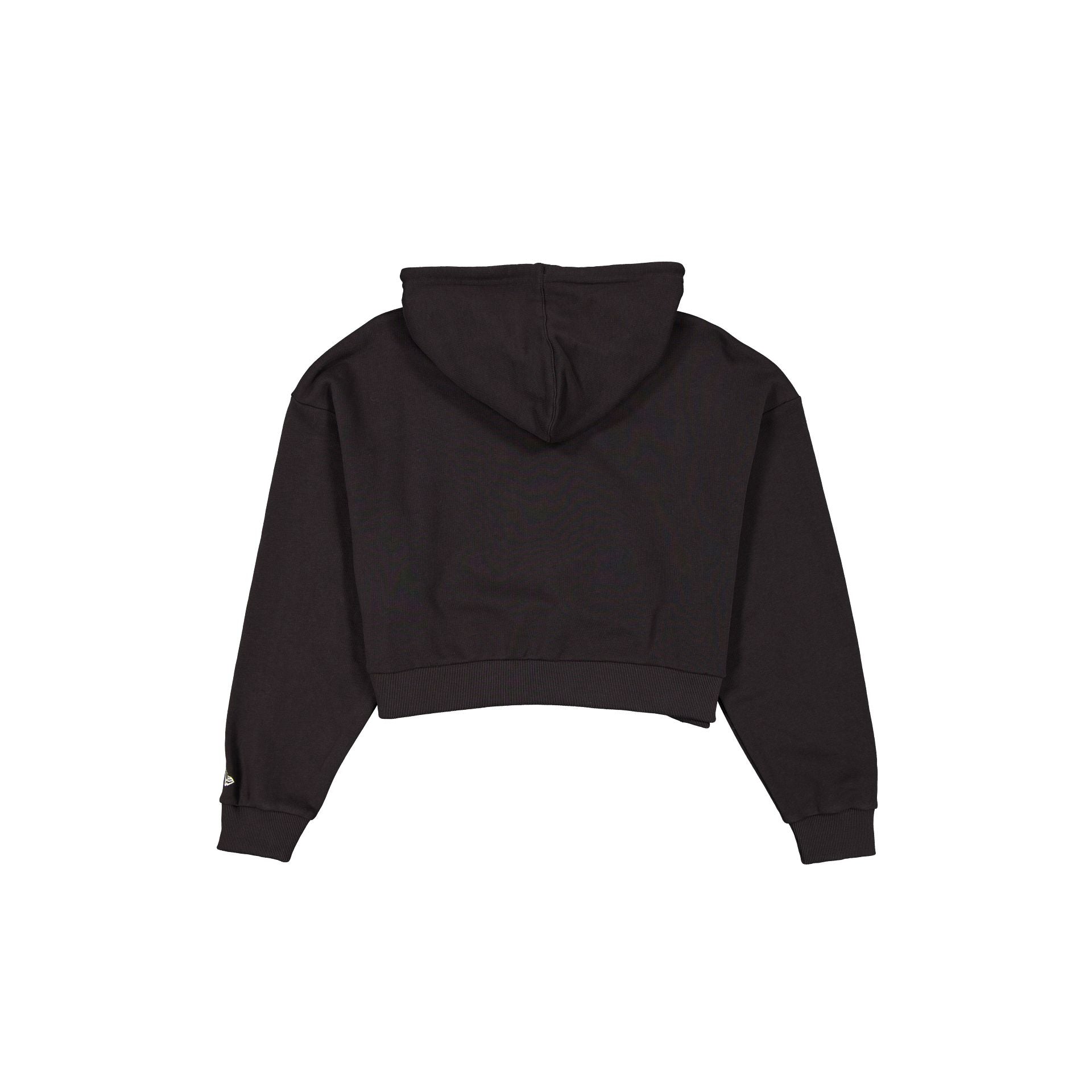 New Era Women's Cropped Black Script Hoodie