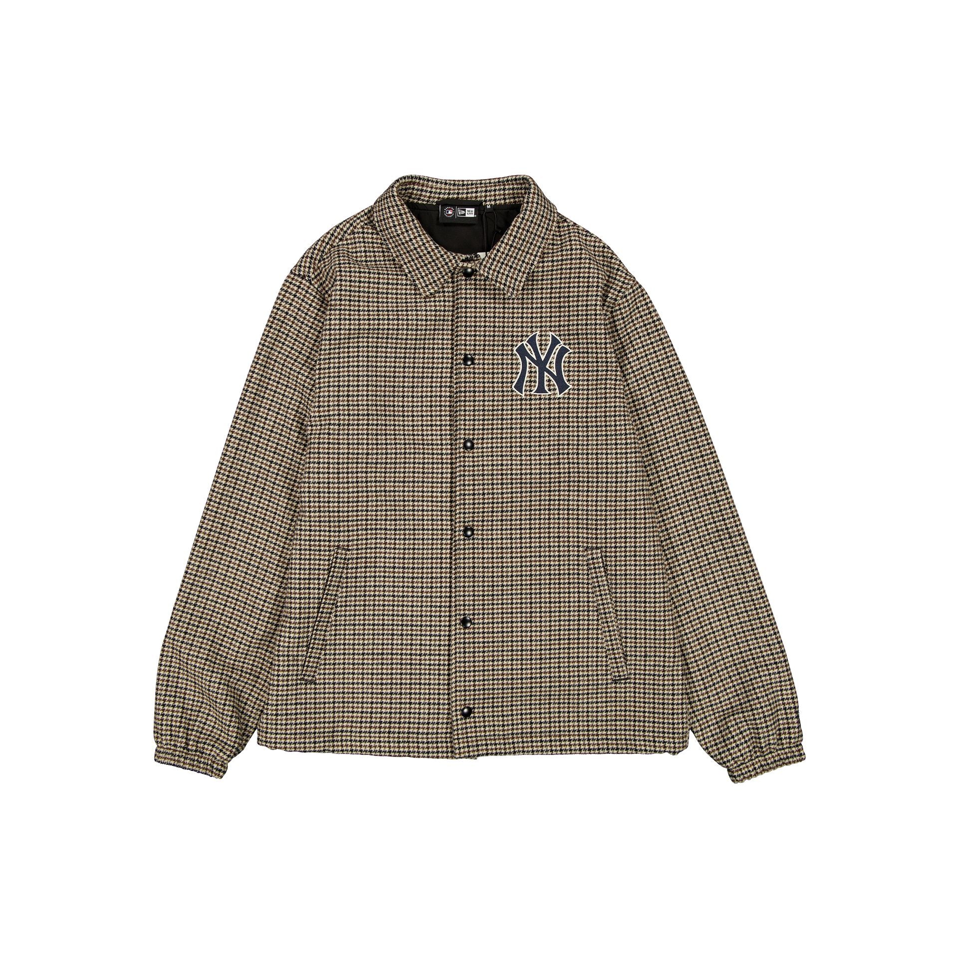new era Wool Check Coaches Jacket