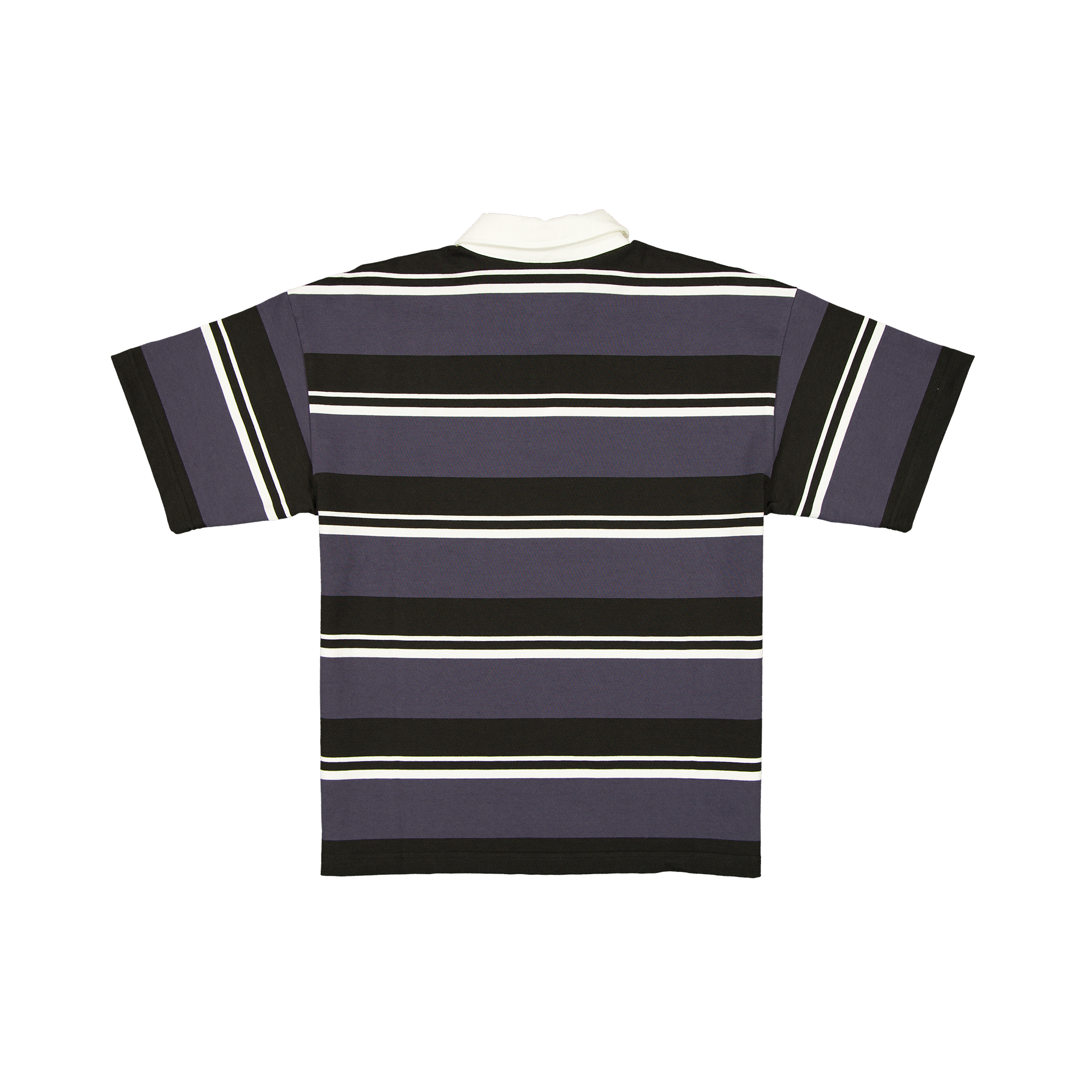 New Era Yarn Dyed Black Rugby Shirt