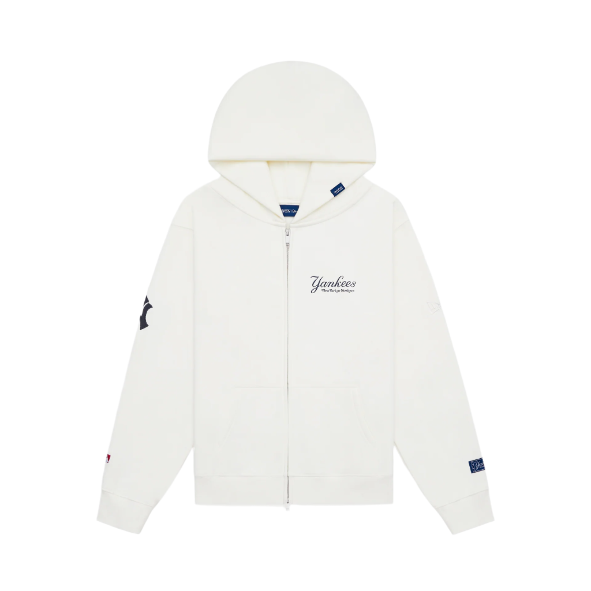 new era New York or Nowhere Optic White Full-Zip Hoodie