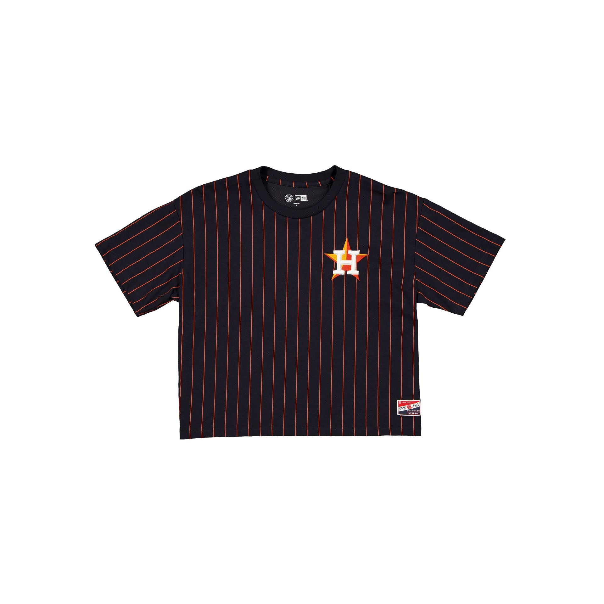 new era Throwback Women's Cropped Pinstripe T-Shirt