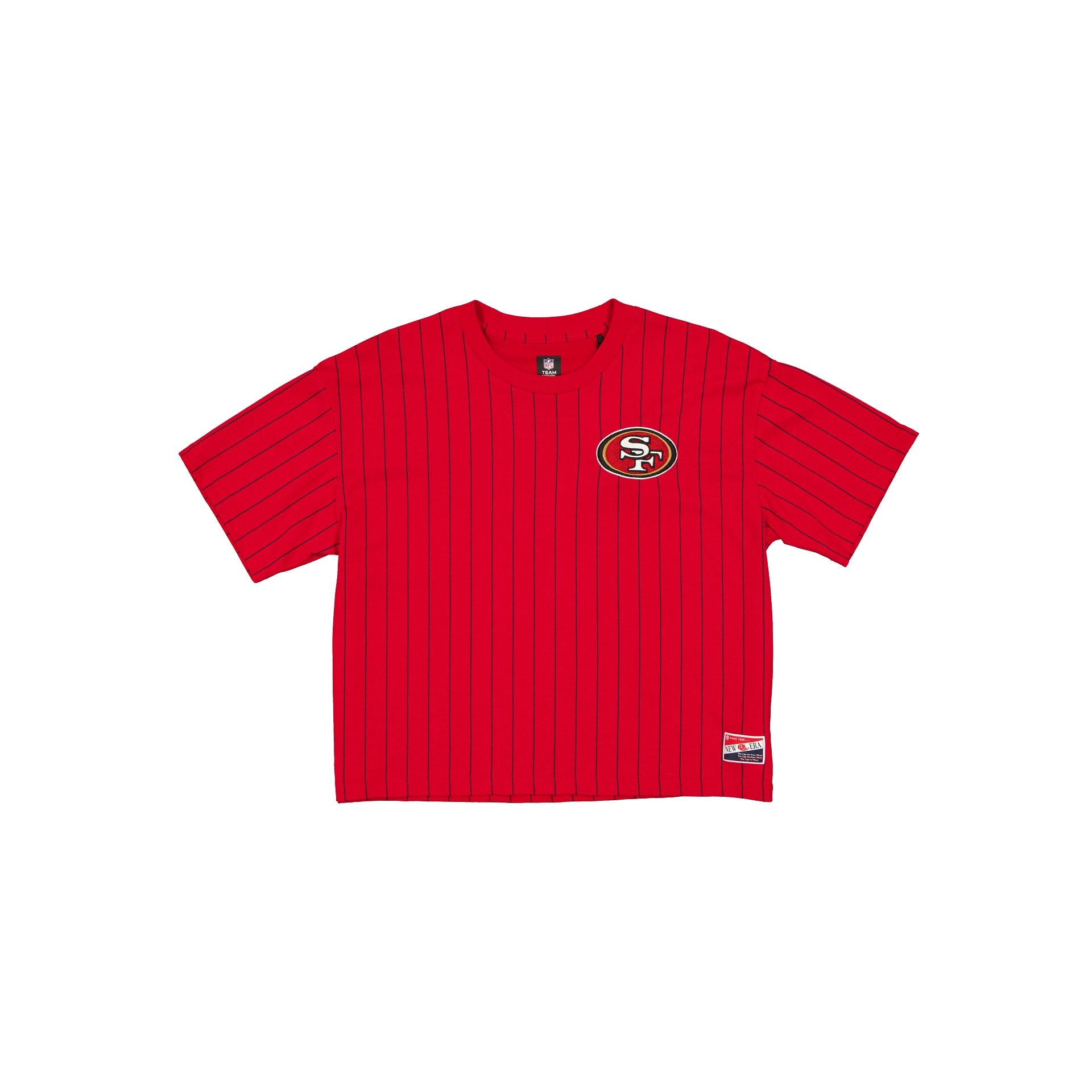 new era Throwback Women's Cropped Pinstripe T-Shirt