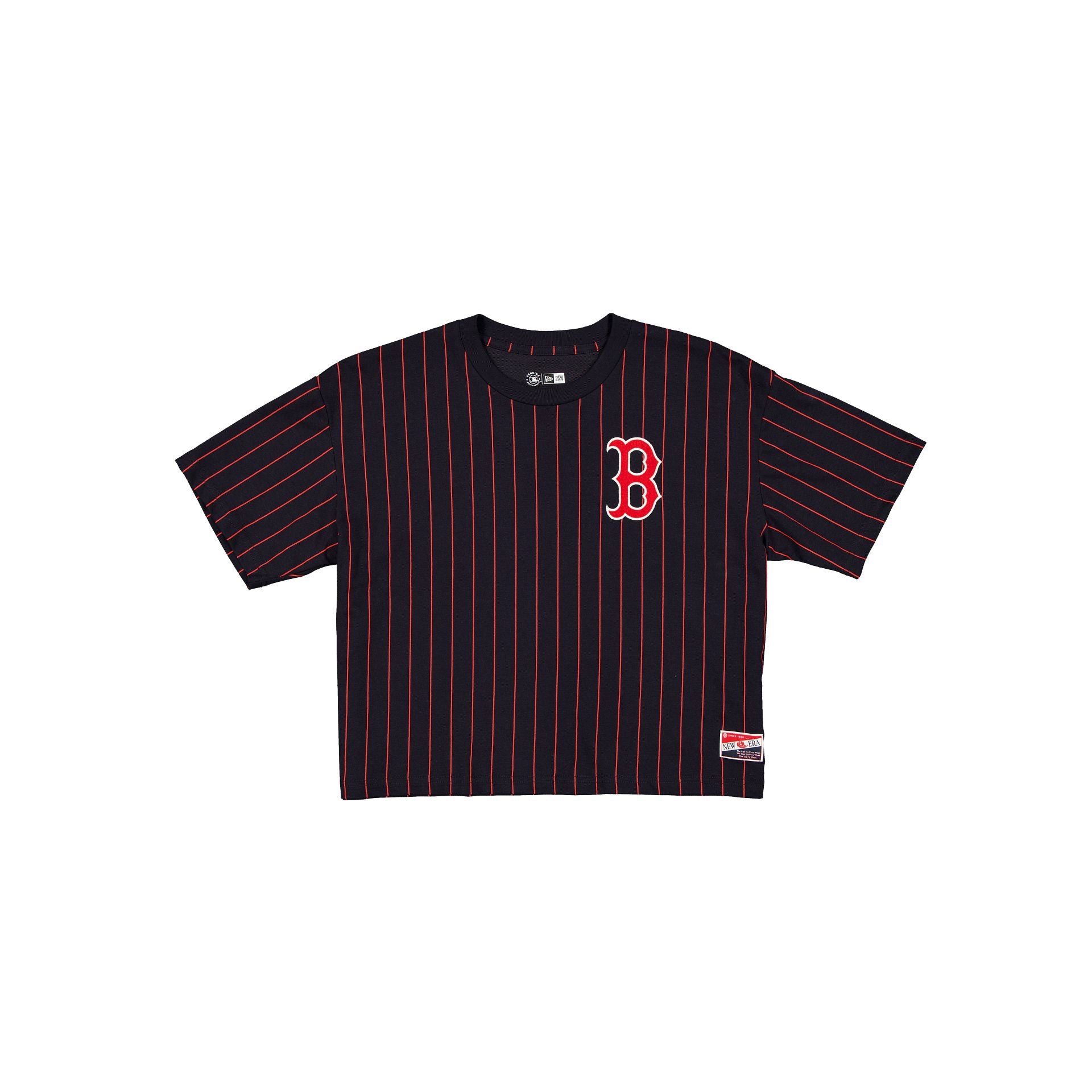 new era Throwback Women's Cropped Pinstripe T-Shirt