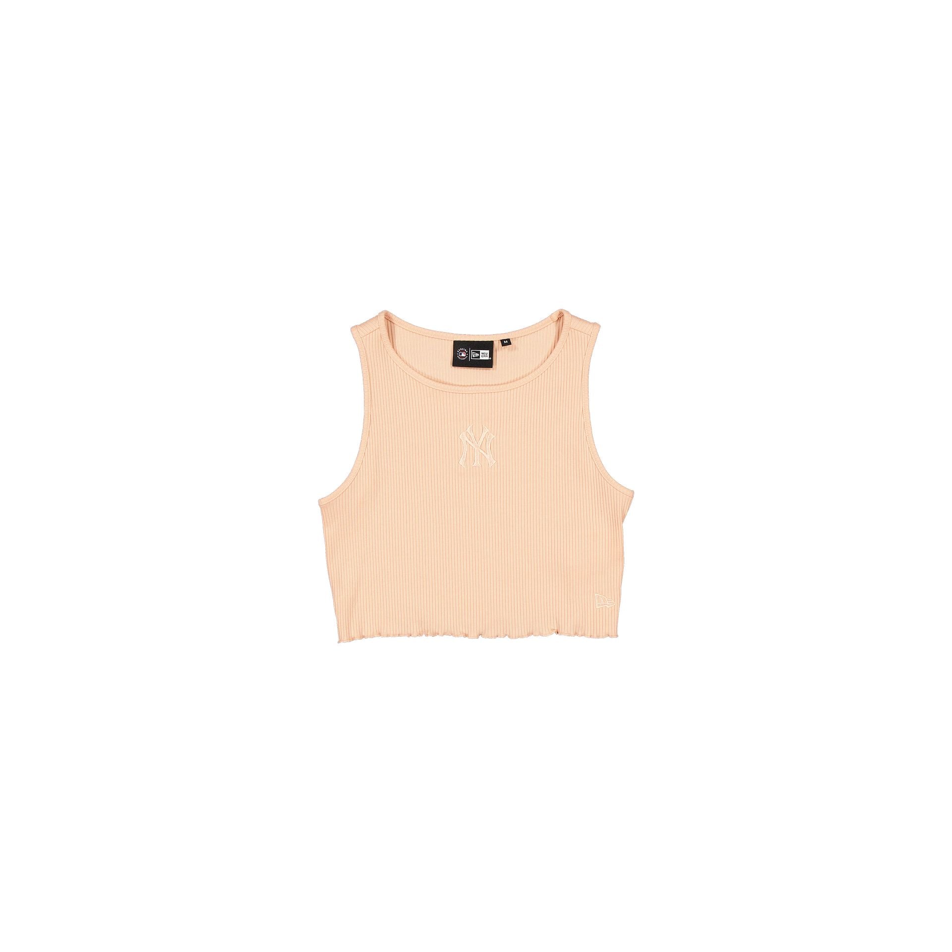 new era Tonel Cropped Rib Pastel Pink Women's Tank Top