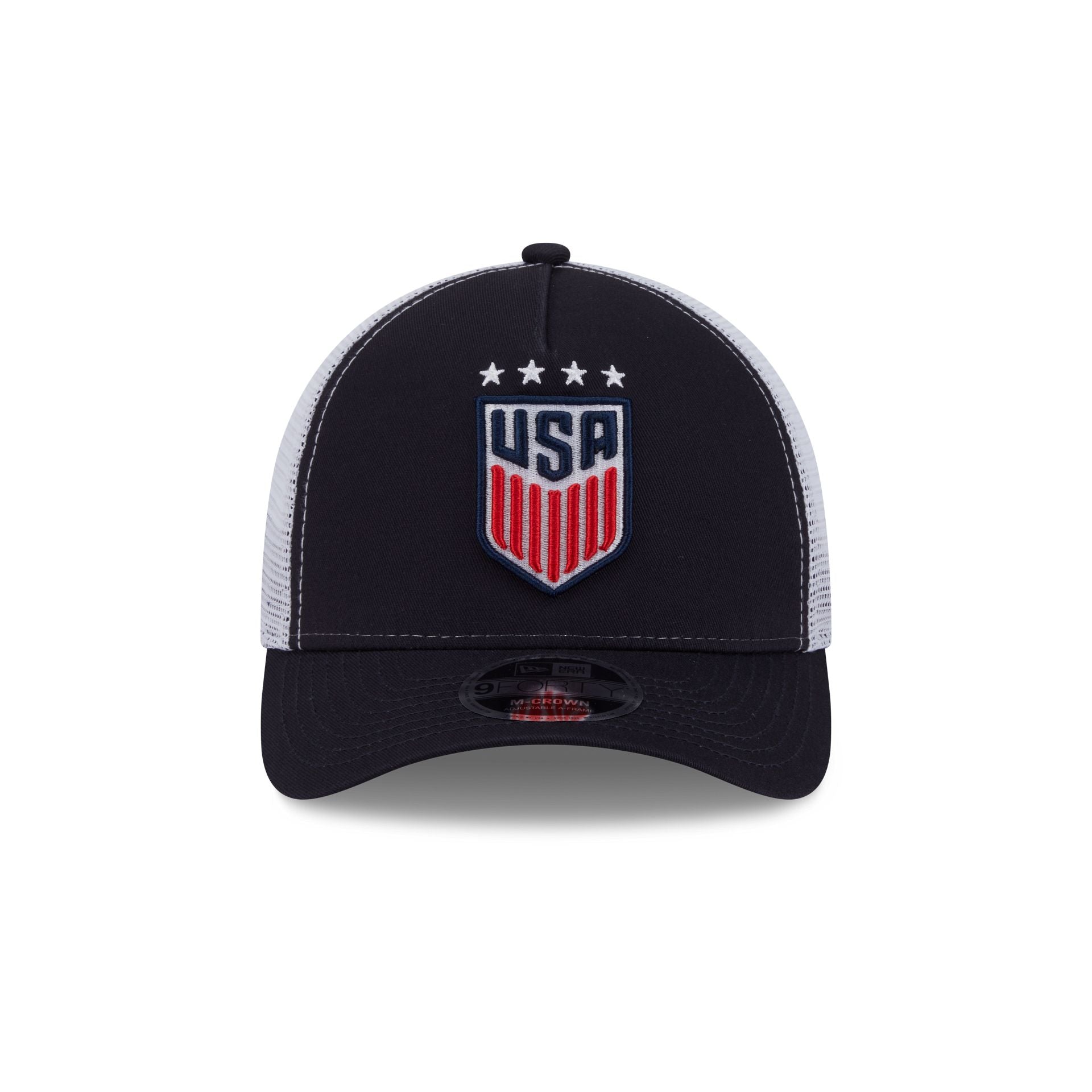 New Era Women's National Team Navy 9FORTY M-Crown A-Frame Trucker