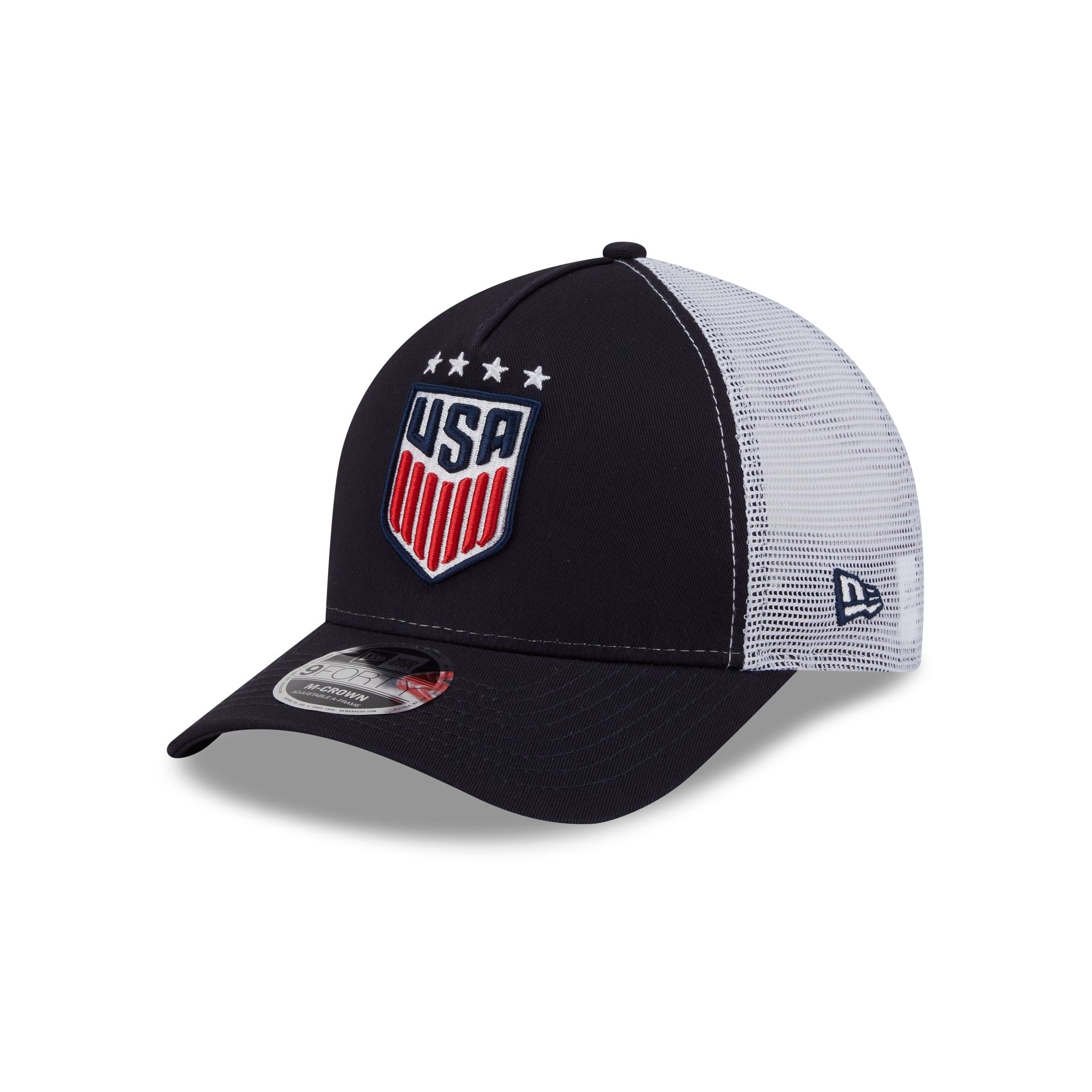 new era Women's National Team Navy 9FORTY M-Crown A-Frame Trucker