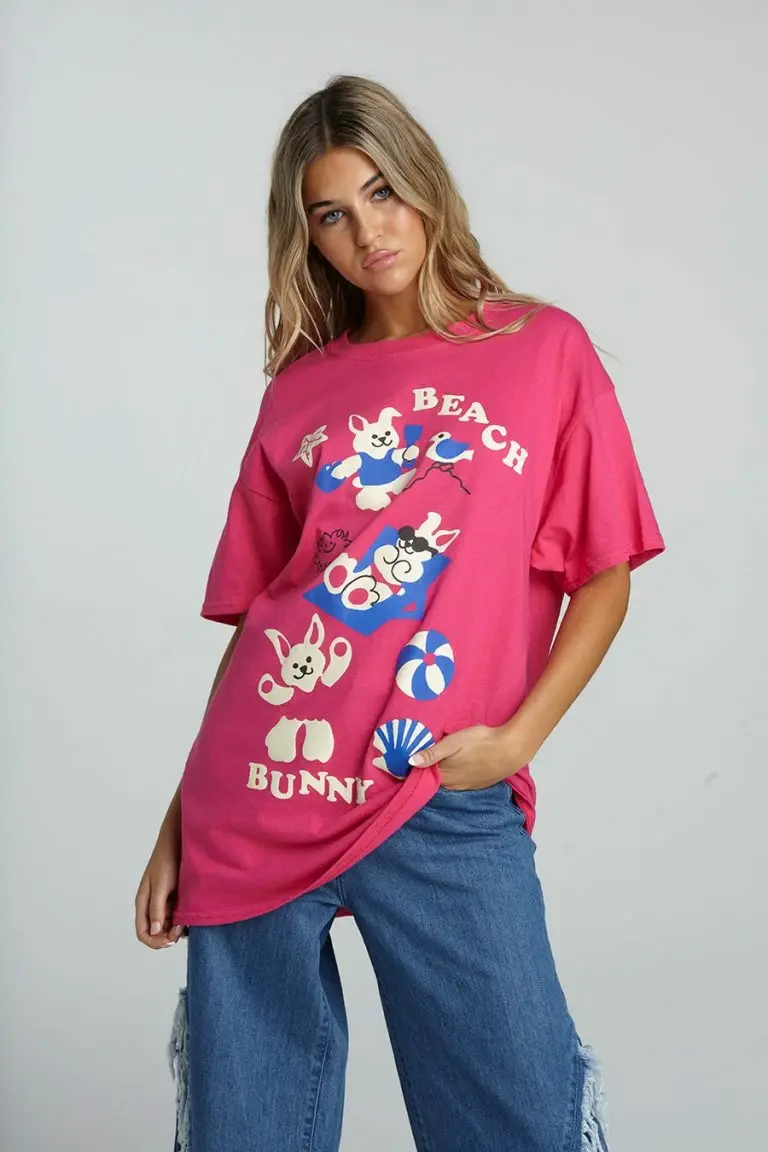 new girl order New Girl Order BEACH BUNNY PINK SHIRT NEW IN