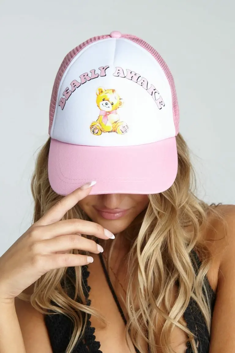 new girl order New Girl Order BEARLY AWAKE FOAM TRUCKER CAP NEW IN