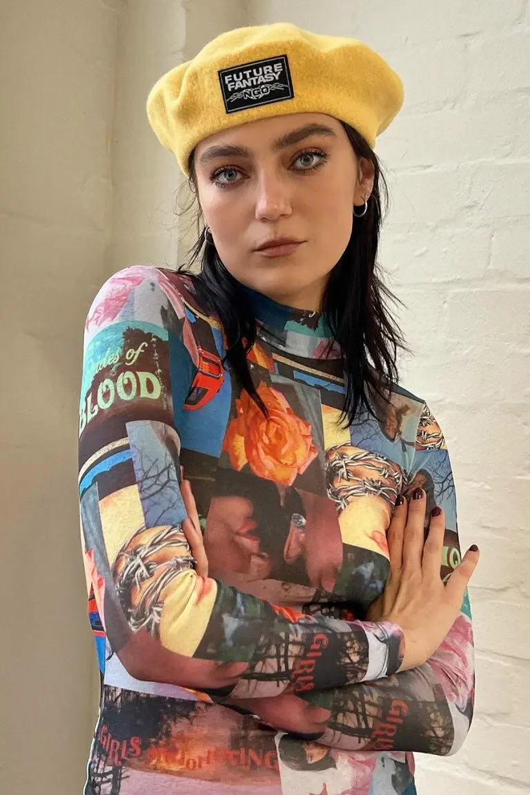 new girl order New Girl Order BERET WITH FUTURE FANTASY BADGE – YELLOW Tops