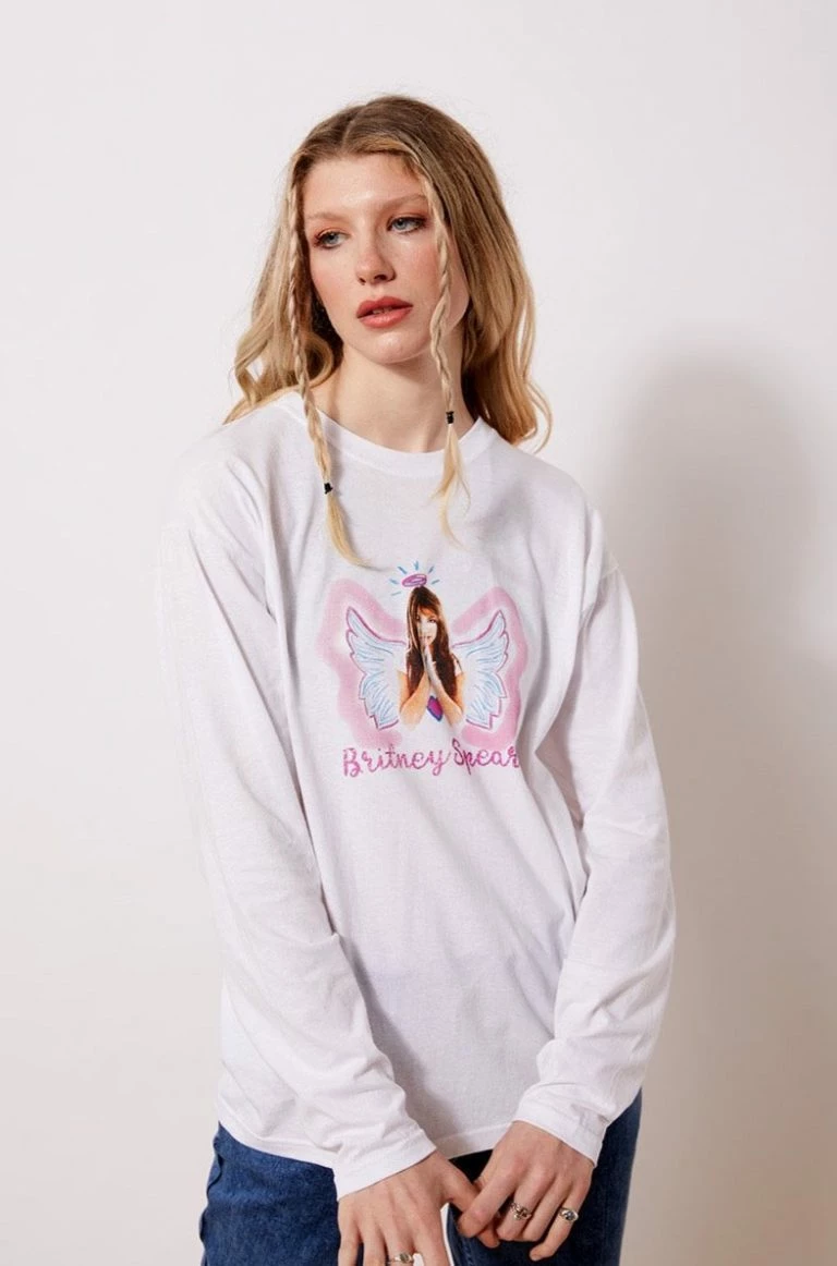 new girl order New Girl Order BRITNEY ANGEL LONG SLEEVE TOP Tops