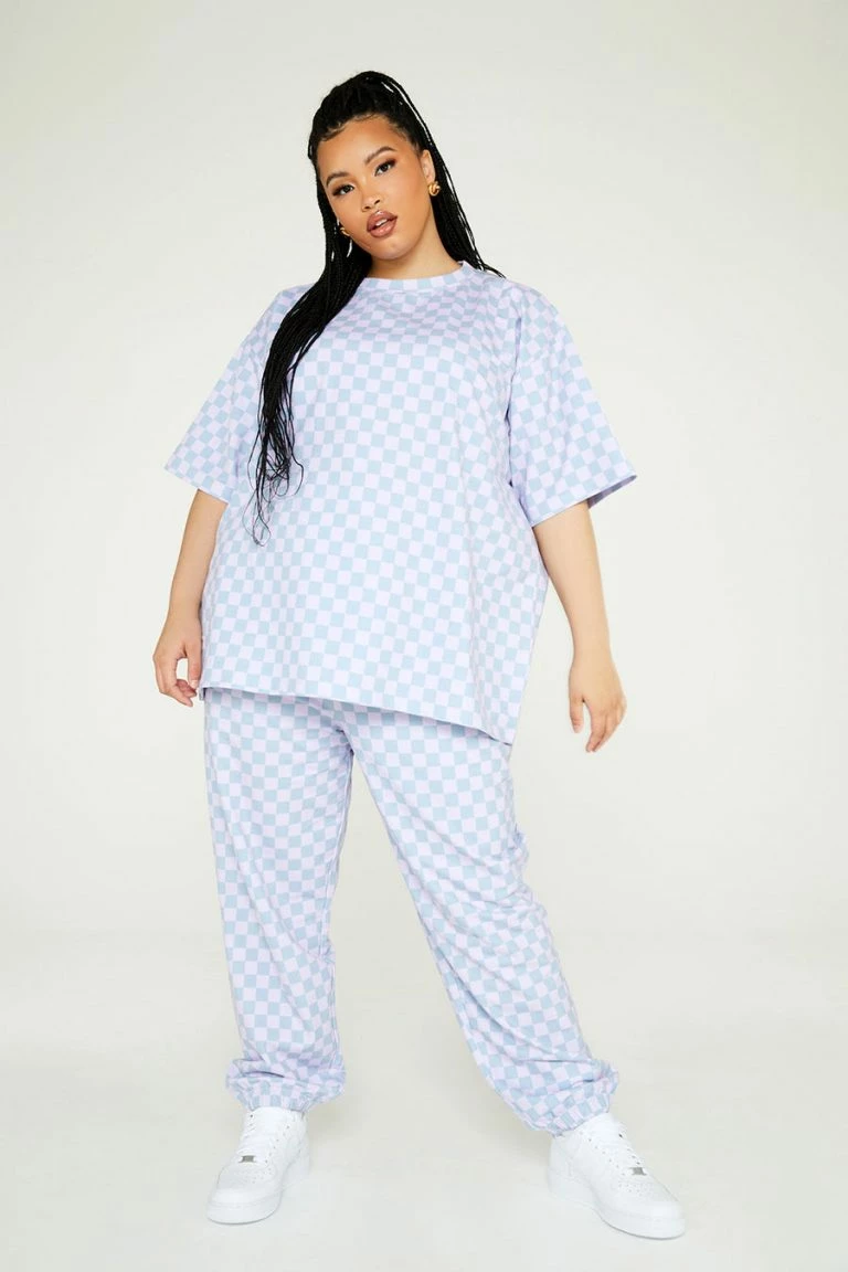 new girl order New Girl Order Checkerboard Tee Curve Tops