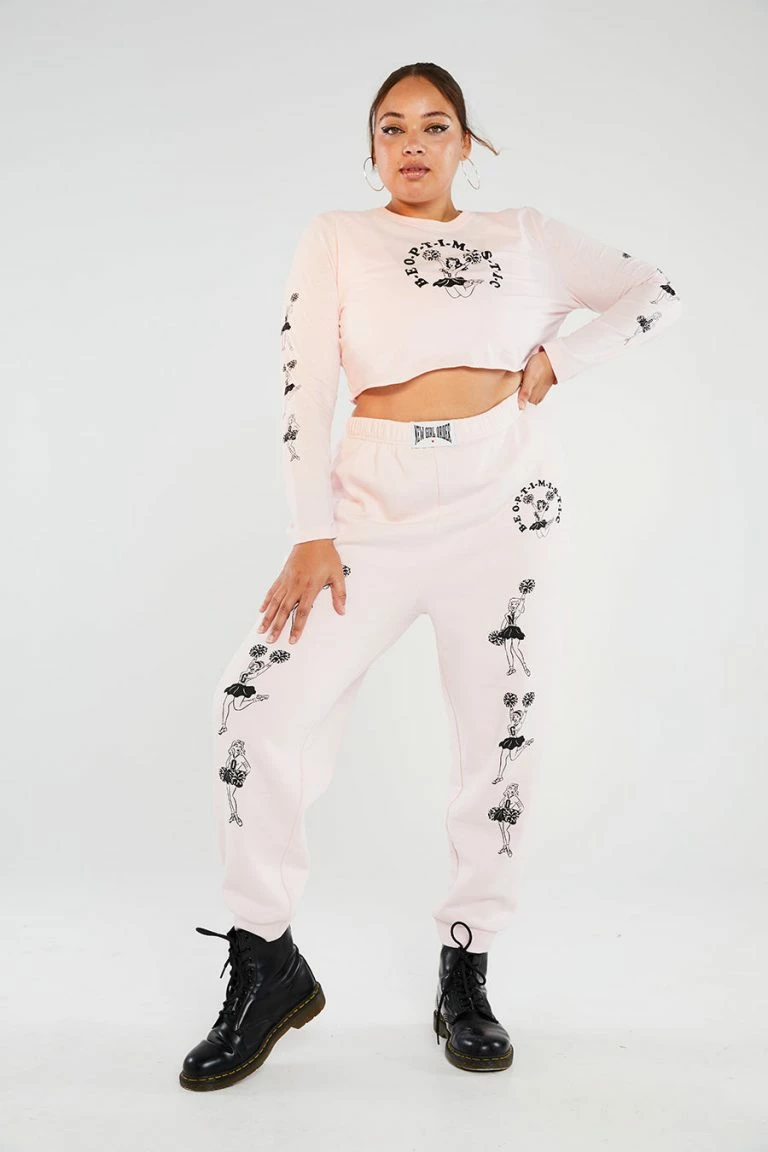 New Girl Order New Girl Order Cheer Joggers Curve Tops