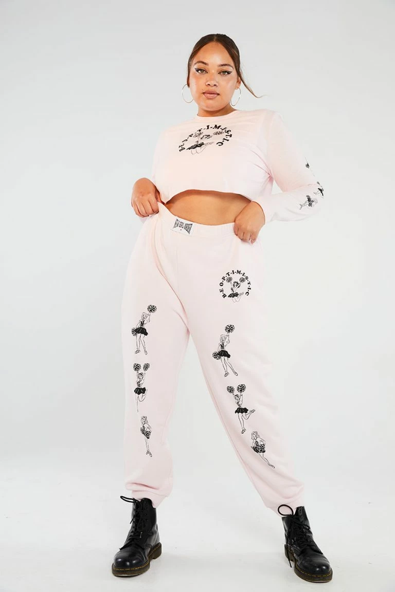 New Girl Order New Girl Order Cheer Joggers Curve Tops