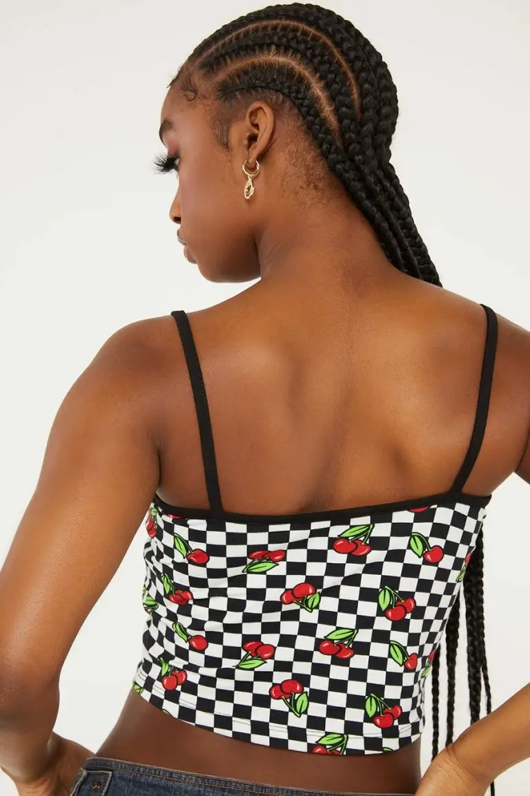 New Girl Order New Girl Order CHERRY CHECKERBOARD TOP