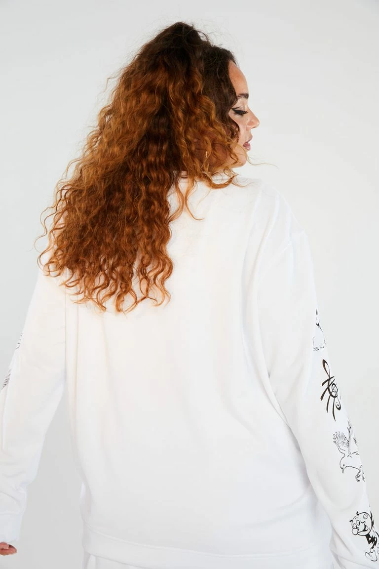 New Girl Order New Girl Order Classic Cartoon Sweat Curve Tops