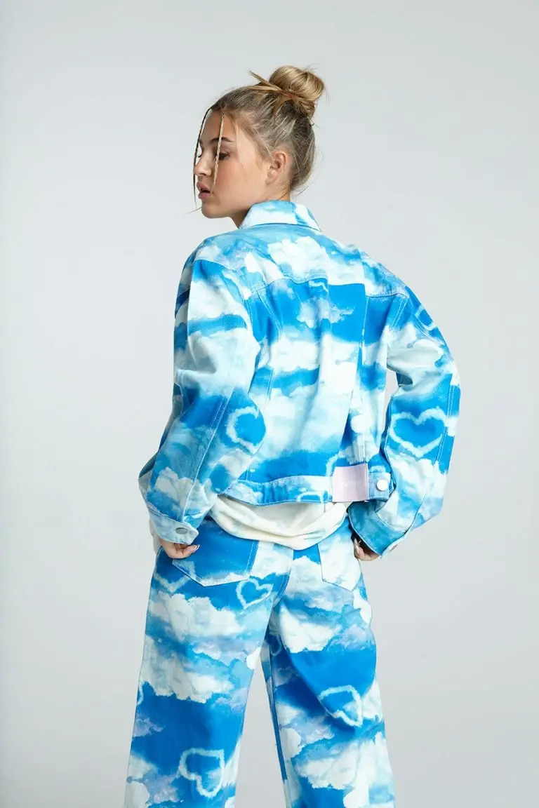 New Girl Order New Girl Order CLOUD PRINT DENIM JACKET