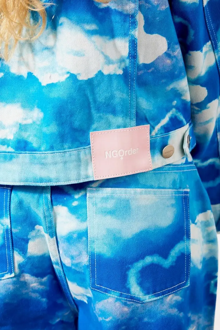 New Girl Order New Girl Order CLOUD PRINT DENIM JACKET