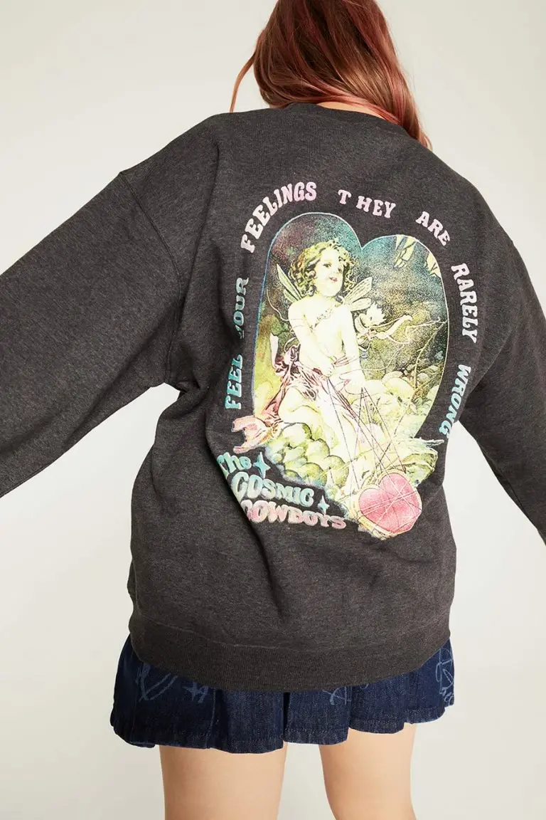 new girl order New Girl Order COSMIC COWBOYS FEELINGS CHERUB SWEAT CURVE Tops