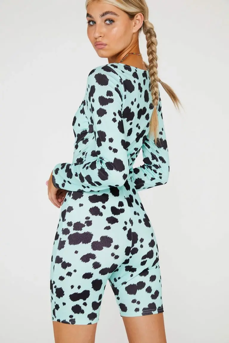 New Girl Order New Girl Order Dalmation Long Sleeve Unitard