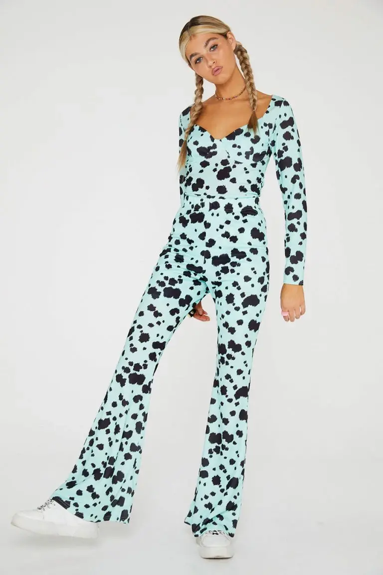 New Girl Order New Girl Order Dalmation Long Sleeve Unitard