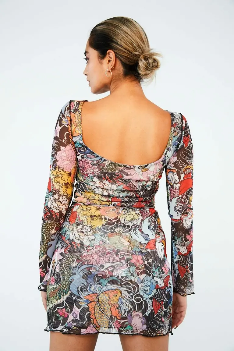 New Girl Order New Girl Order FLORAL FISH MINI SKIRT