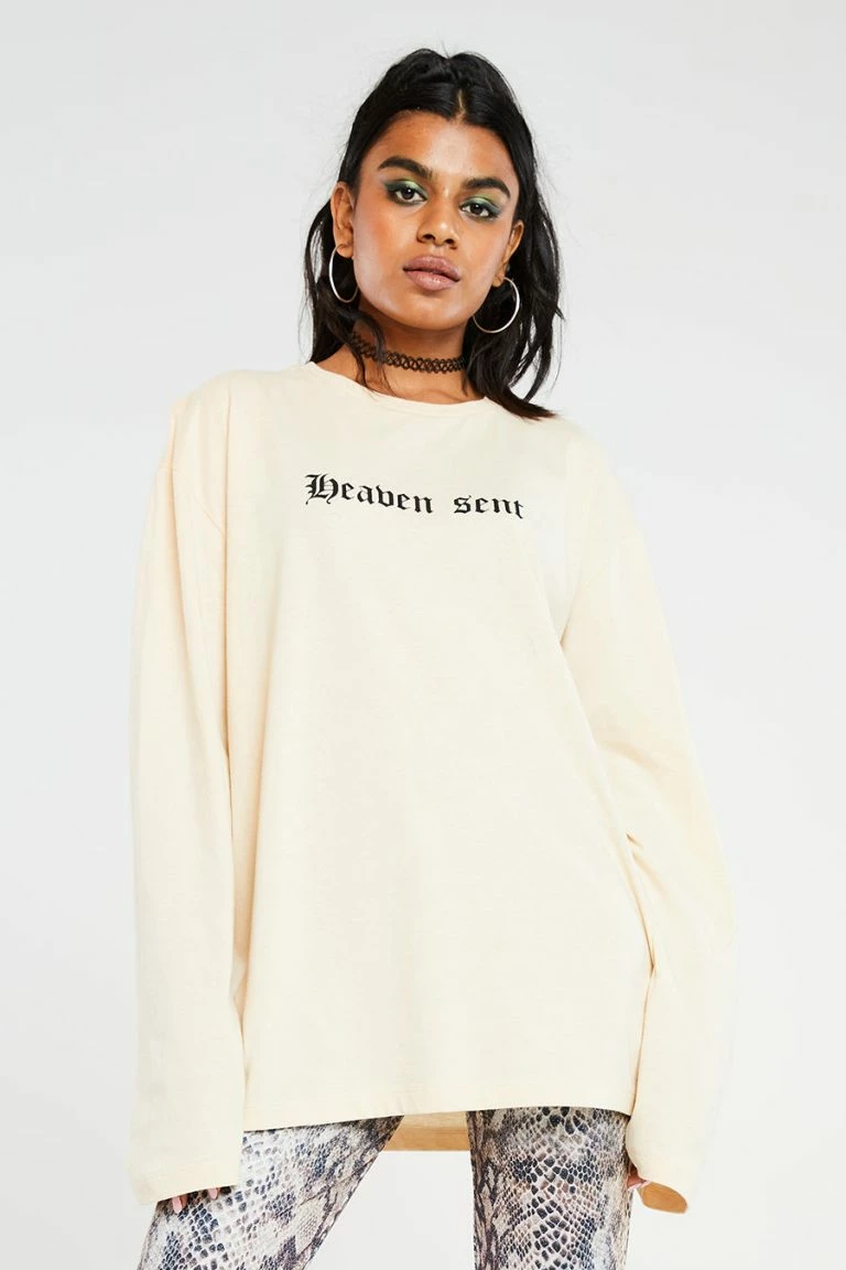 New Girl Order New Girl Order Heaven Sent Long Sleeve Top