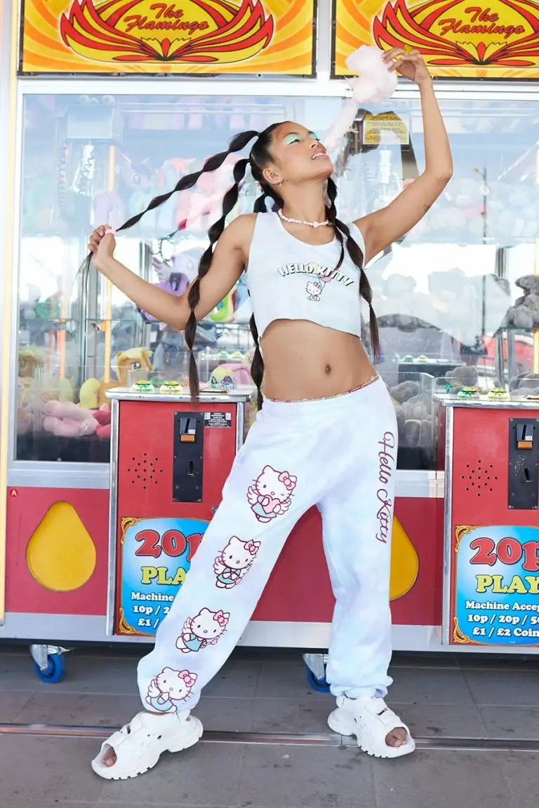 new girl order New Girl Order HELLO KITTY ANGEL TIE DYE JOGGER