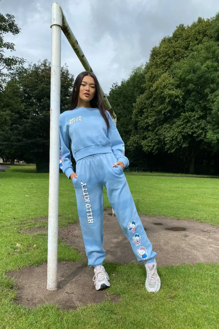 New Girl Order New Girl Order HELLO KITTY TIE DYE CROP SWEAT